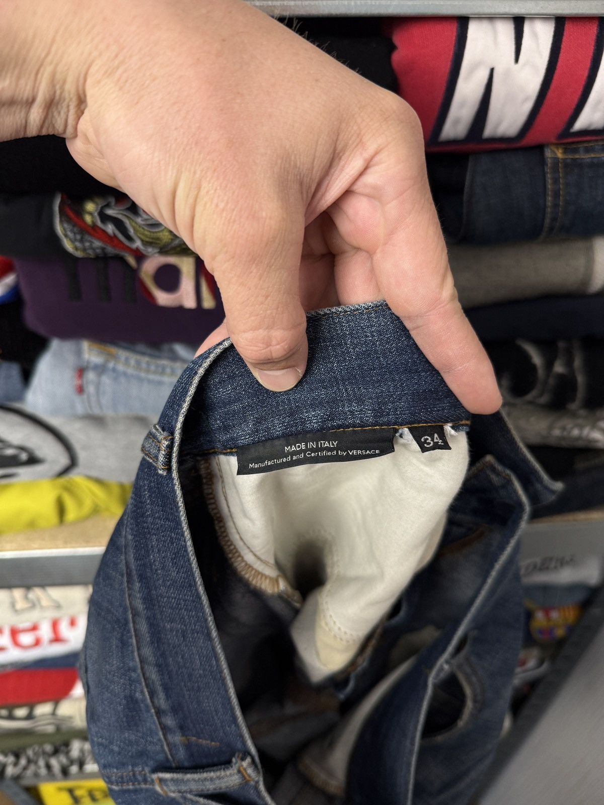 Versace Luxury Opium Versace Metal Medusa Denim Vintage Jeans Pants Size US 34 / EU 50 - 18 Thumbnail
