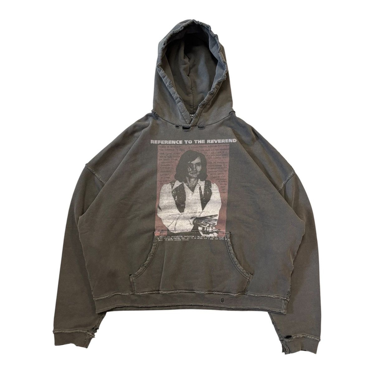 Enfants Riches Deprimes REFERENCE TO THE REVEREND HOODIE Size US XXL / EU 58 / 5 - 1 Thumbnail