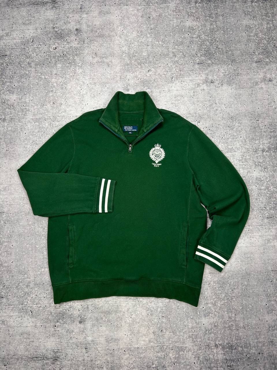Polo Ralph Lauren × Vintage Vintage Polo Ralph Lauren 90’s Y2K Style 1/3 Zip Sweatshirt Size US XL / EU 56 / 4 - 10 Thumbnail