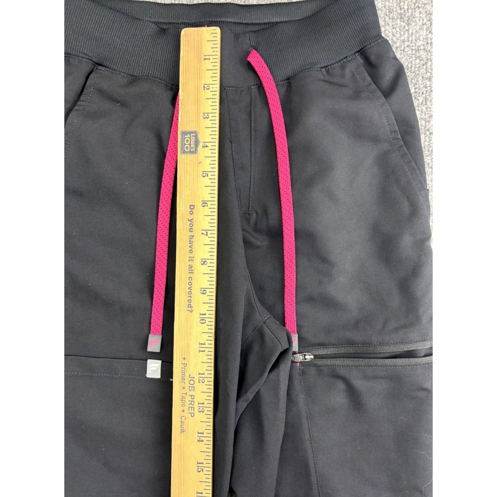 Fabletics Fabletics Jogger Pants Womens XXS Black Woven Zip Pocket Drawstring Athleisure Size 24" / US 00 / IT 34 - 4 Thumbnail