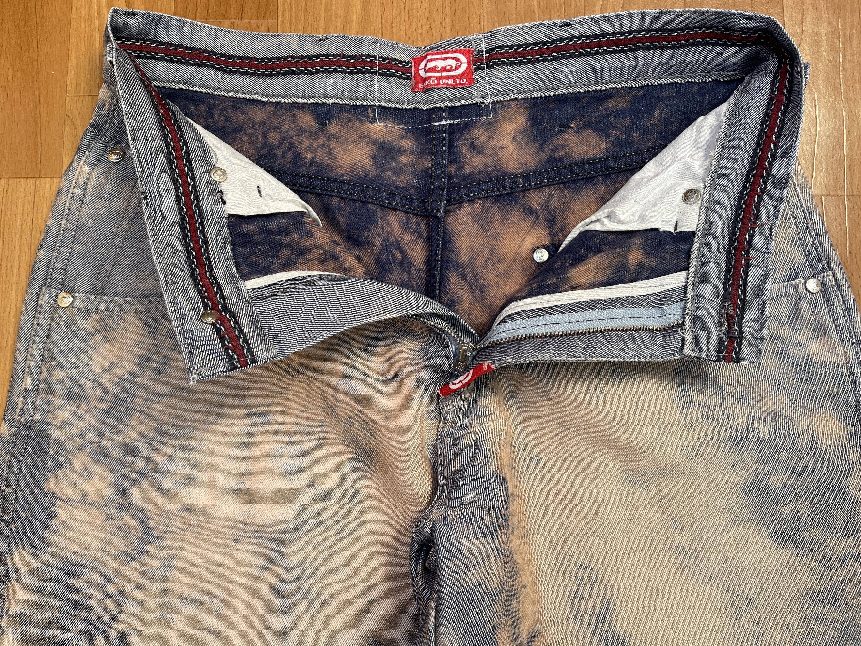 Ecko Unltd. Ecko Unltd jeans, baggy, vintage 90s hip hop skater Y2K W 32 Size US 32 / EU 48 - 14 Thumbnail