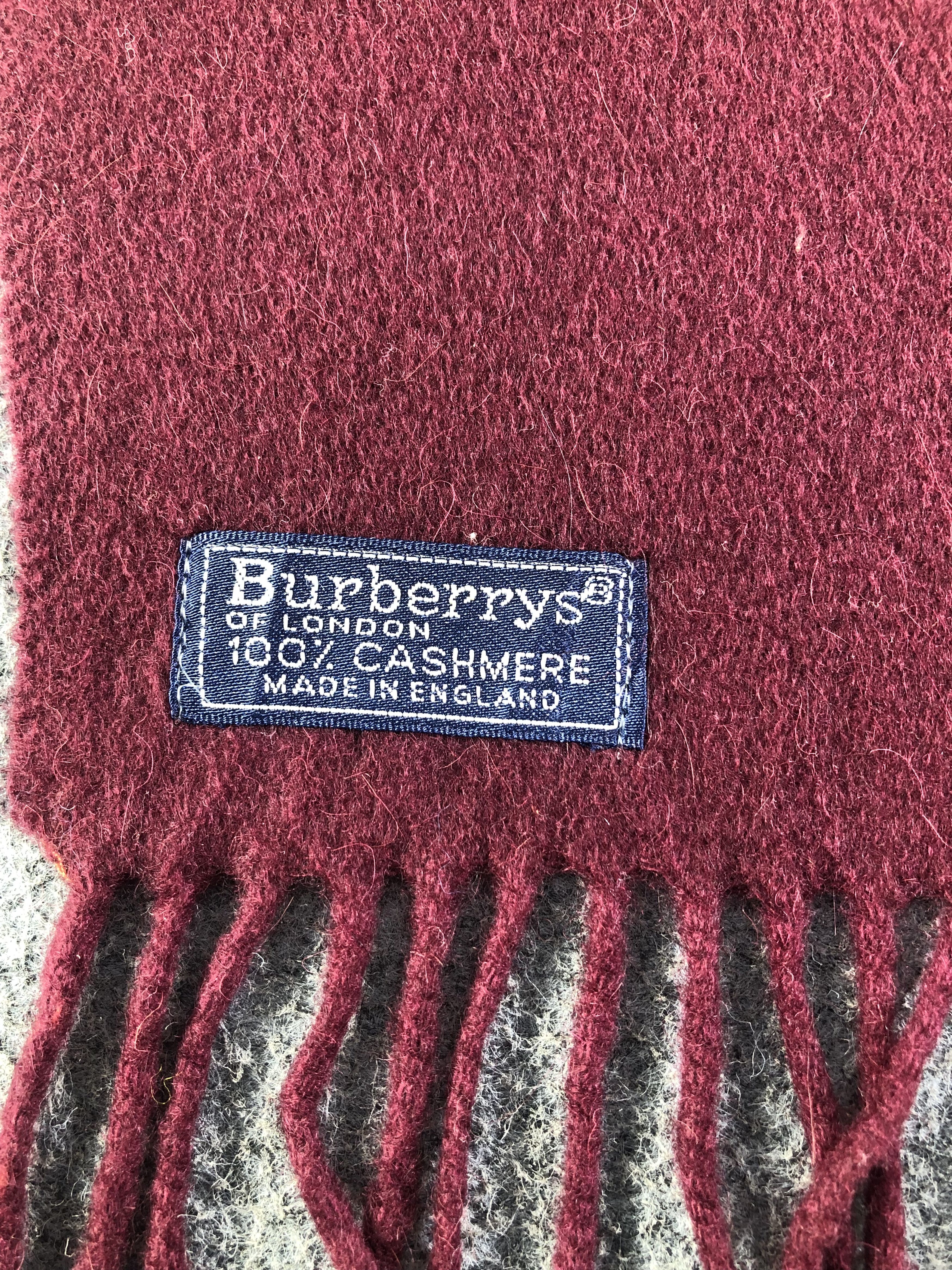 Burberry Burberry Cashmere Scarf / Muffler / Neckwear Size ONE SIZE - 5 Thumbnail