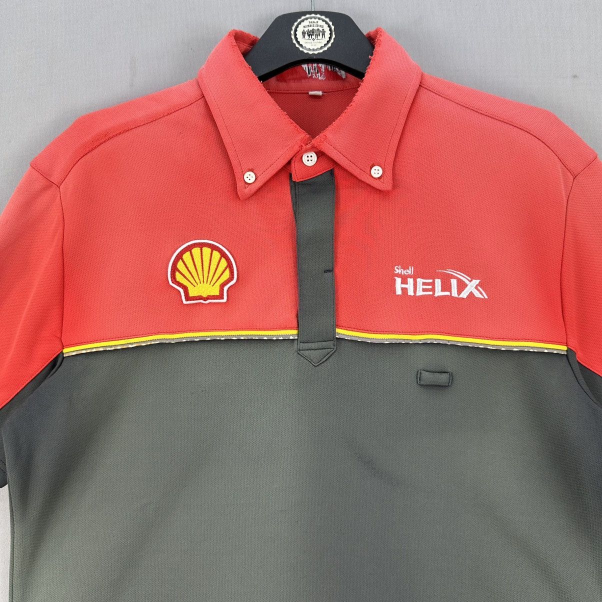 Vintage Vintage Ferrari Shell Manufacturing Thrashed Polo Tee Size US M / EU 48-50 / 2 - 6 Thumbnail