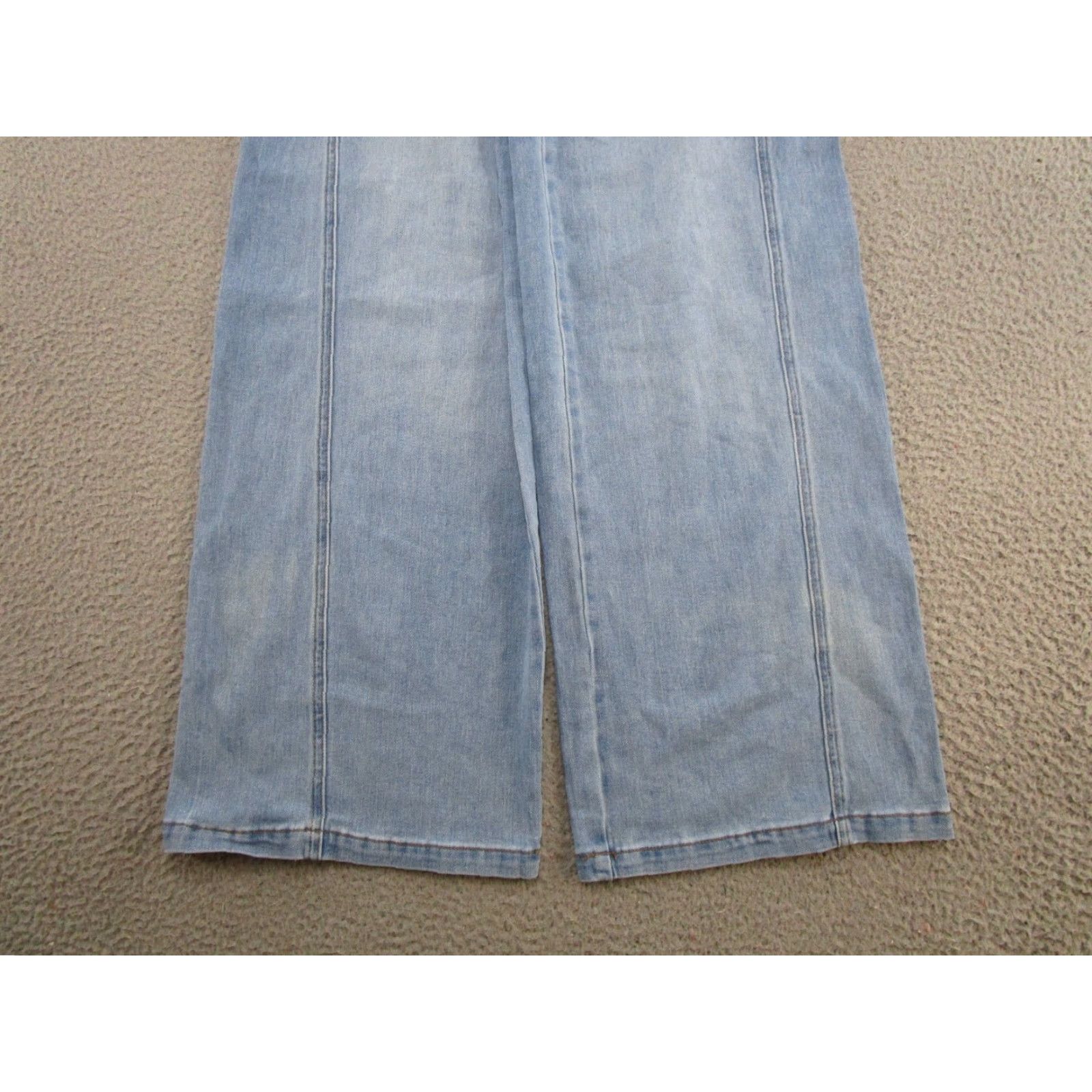 Vintage Celebrity Pink Jeans Women's 26 Blue Denim Wide-Leg Stretch 5-Pocket Re Generation SZ 3/26 Size 26" / US 2 / IT 38 - 2 Thumbnail