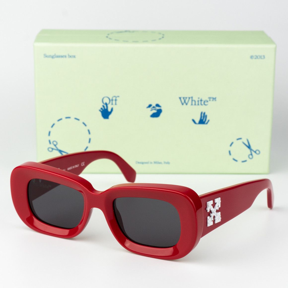 Off-White NEW Off-White CARRARA 507 Unisex Rectangular Sunglasses Size ONE SIZE - 1 Thumbnail