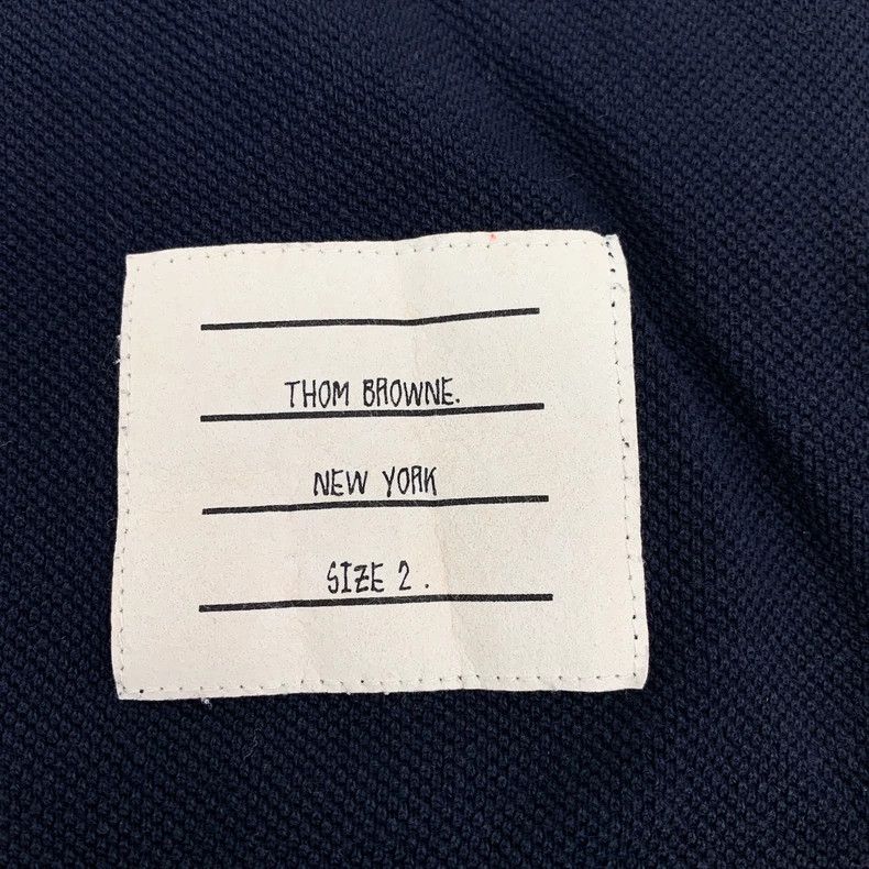 Thom Browne Thom Browne size2 Dark blue cotton round neck short sleeves Size US M / EU 48-50 / 2 - 5 Thumbnail