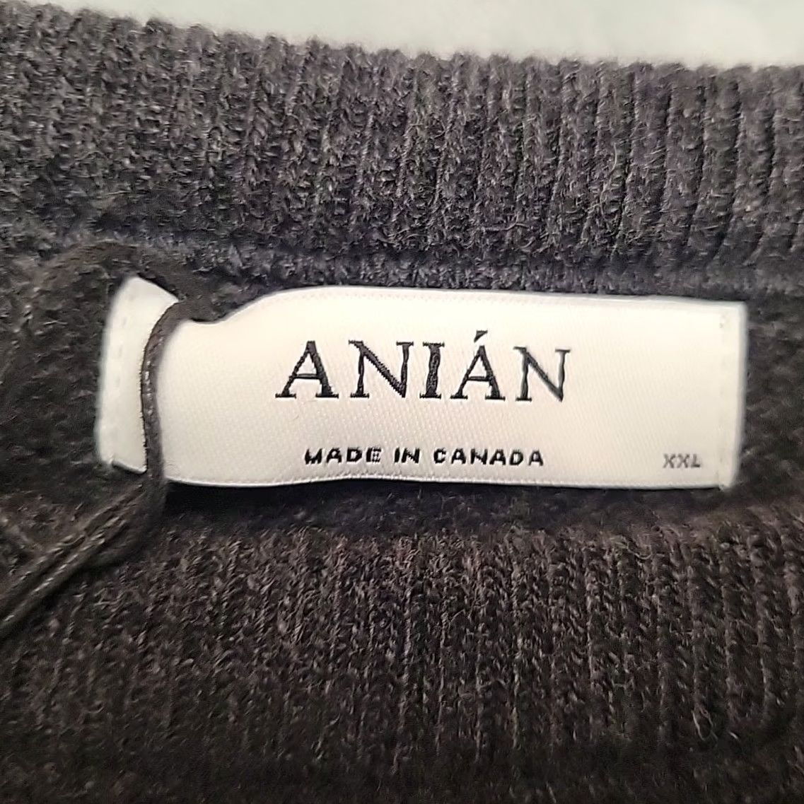 Vintage Anian Sweater Mens 2XL Charcoal Merino Wool Cashmere Blend Cashmino Crewneck NEW Pullover Knit Crew Neck Casual Mens Size US XXL / EU 58 / 5 - 6 Thumbnail