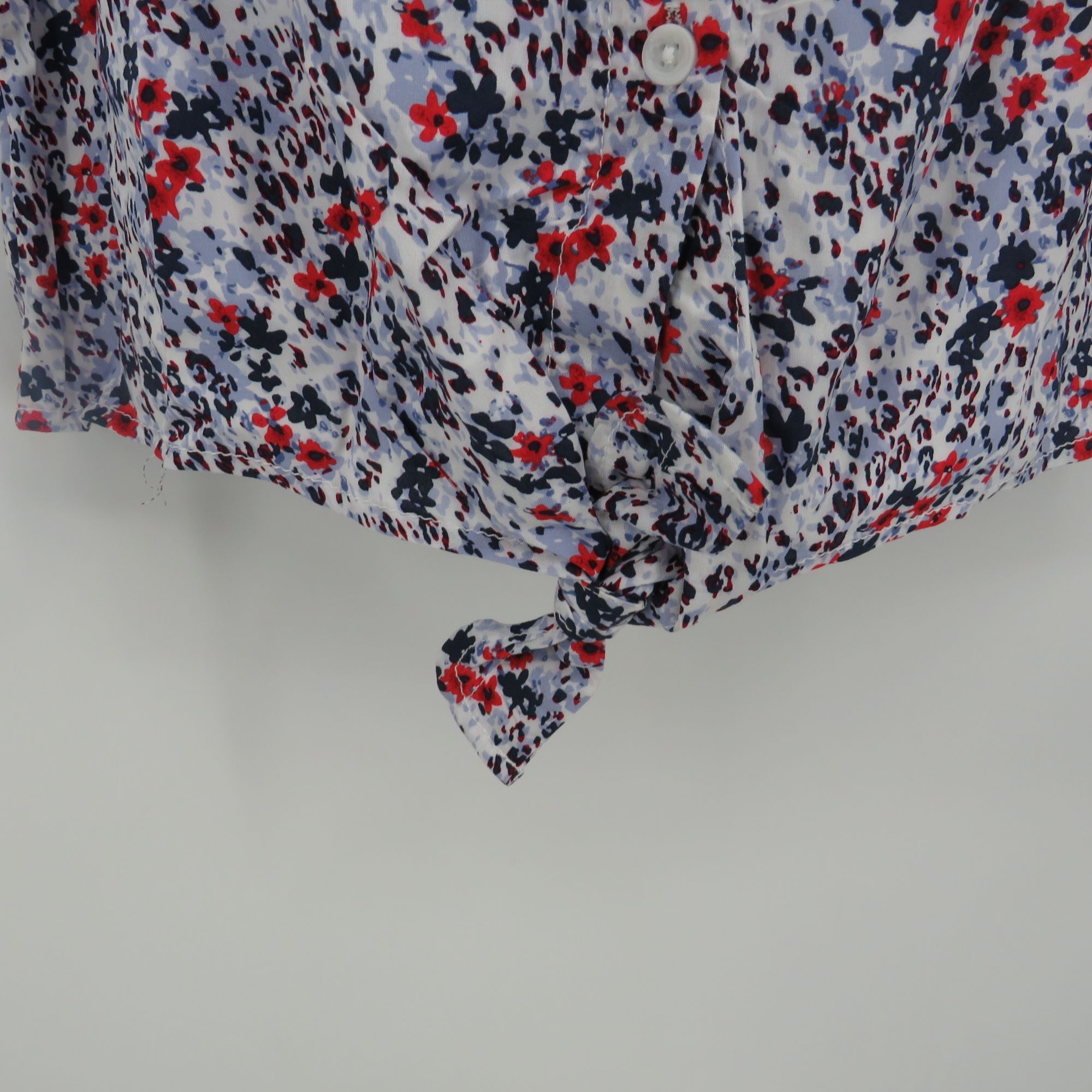 Other Beach Lunch Lounge XS Floral Button Front Short Sleeve Tie H Size XS / US 0-2 / IT 36-38 - 4 Thumbnail