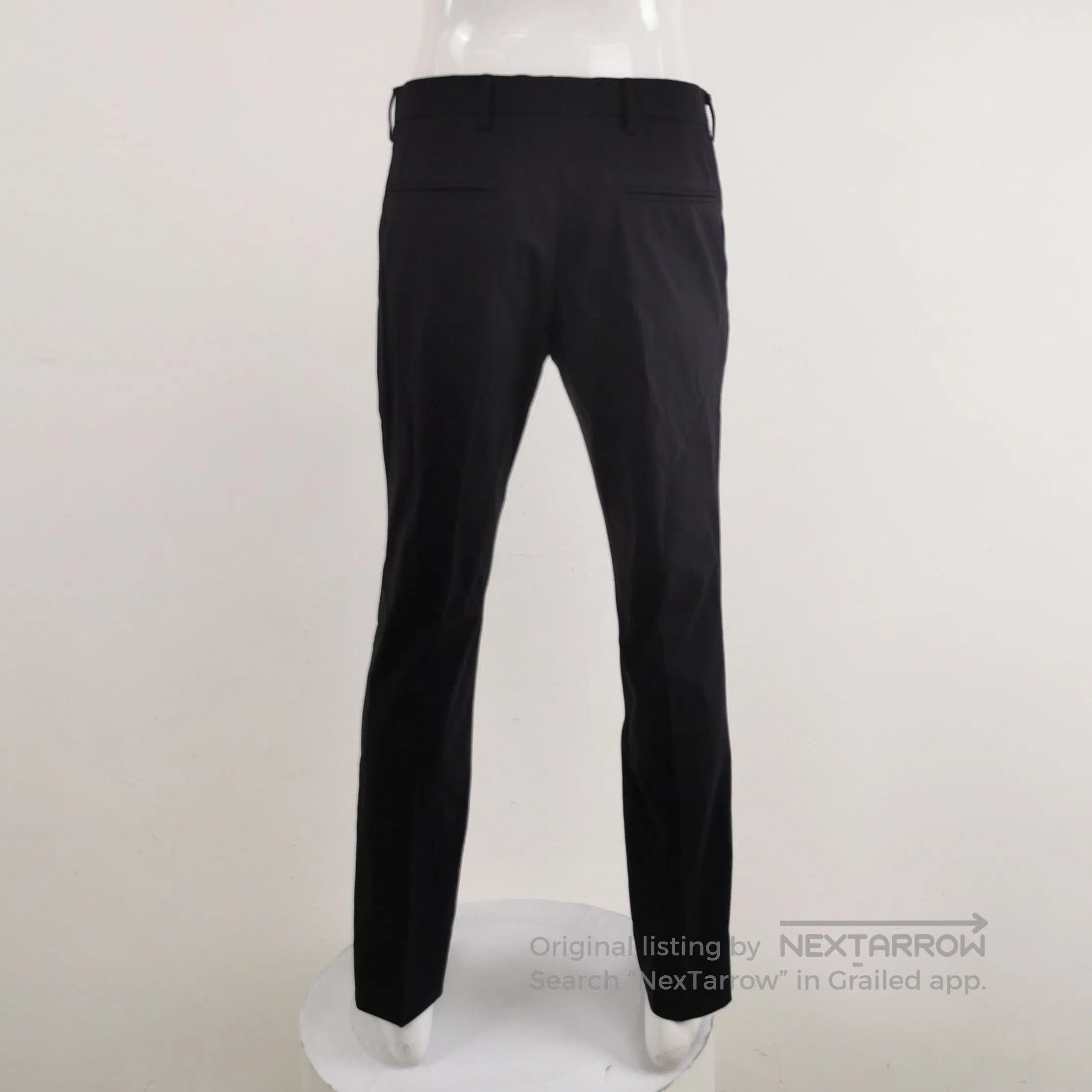 Prada Prada Classic Black Wool Blend Trousers . Size 41" - 2 Thumbnail