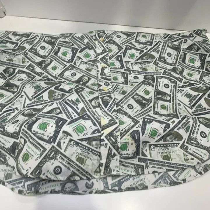 Balenciaga Balenciaga Balenciaga Dollar Print Long Sleeve Shirt -2507 Size US S / EU 44-46 / 1 - 8 Thumbnail