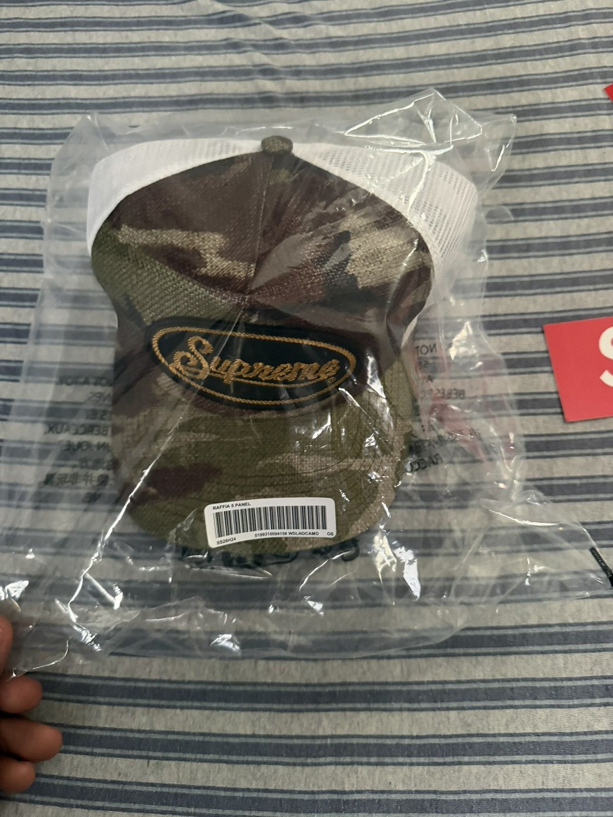 Supreme Supreme Raffia Mesh Back 5-Panel Woodland Camo Size ONE SIZE - 4 Thumbnail