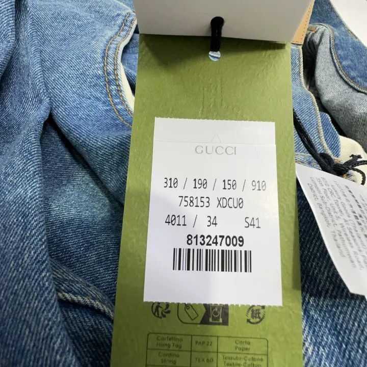 Gucci Gucci Gucci SS24 Blue Wash Straight-Leg Jeans -2506 Size US 34 / EU 50 - 4 Thumbnail