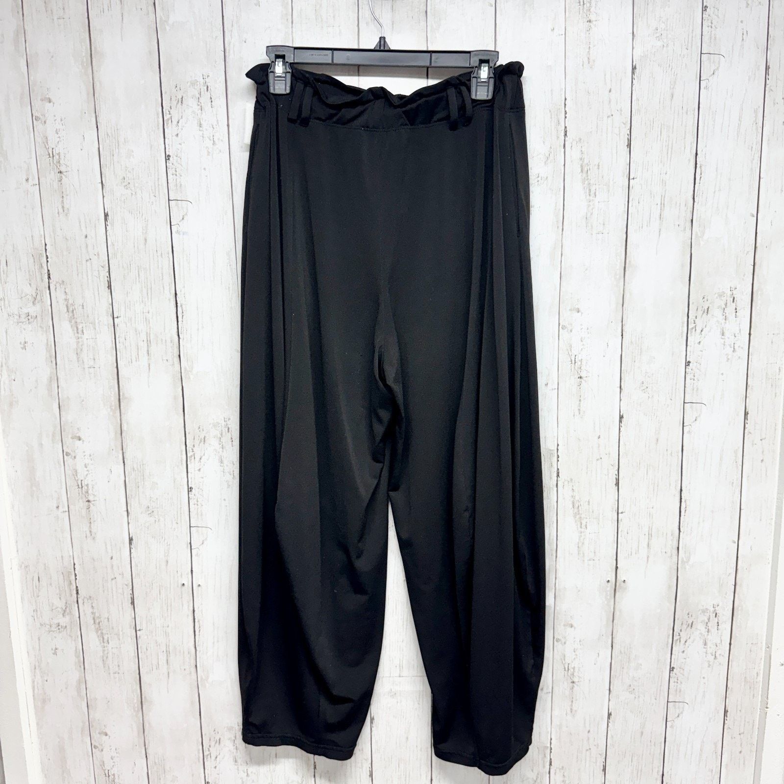 Anthropologie Anthropologie Pants Sz Small Black Wide Leg Pull On Trousers Size 27" / US 4 / IT 40 - 6 Thumbnail