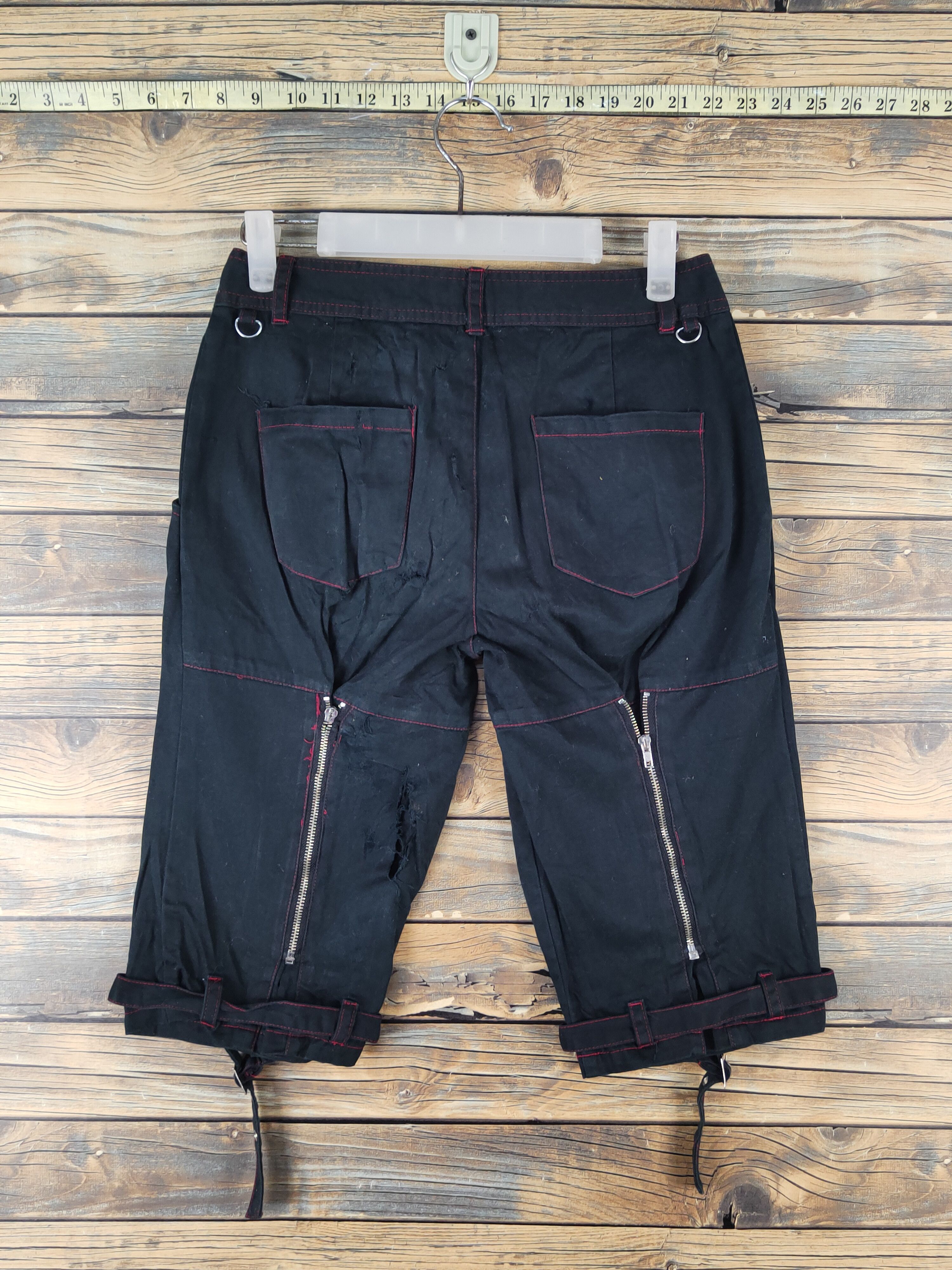Japanese Brand Deorart punk seditionaries Black Short Pants #W1376 Size US 27 - 8 Thumbnail
