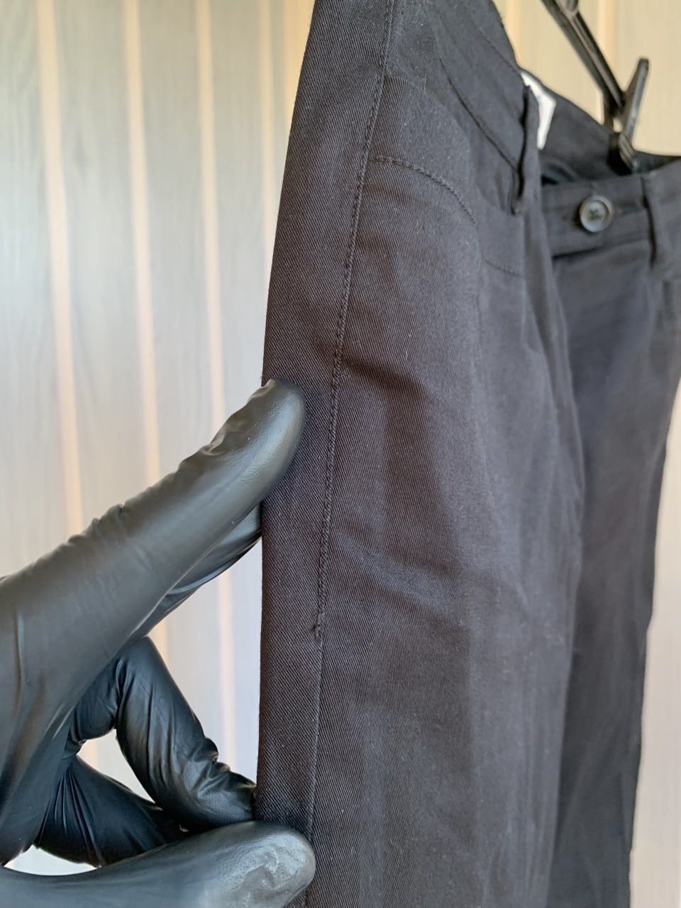 Prada × Vintage Prada Women’s 2011 Black Tab Cotton Straight Trousers Size 30" / US 8 / IT 44 - 17 Thumbnail