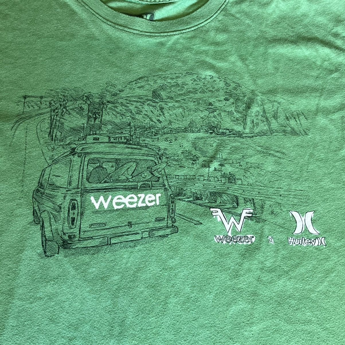 Hurley Vintage Y2K Hurley x Weezer Van Band Graphic Logo Tee Shirt Size US XL / EU 56 / 4 - 3 Thumbnail