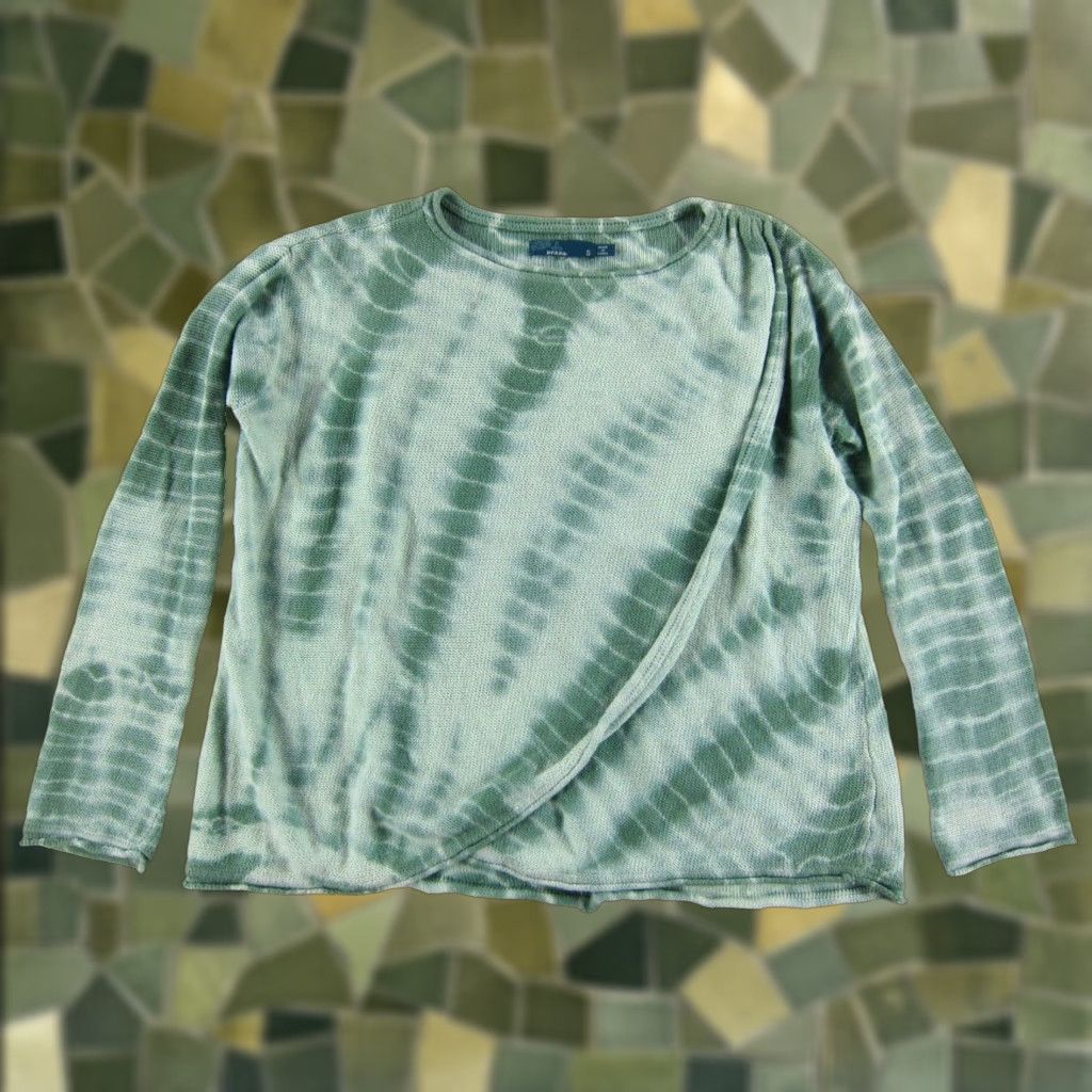 Prana prAna Green Tie Dye Long Sleeve Wrap Knit Sweater Woman Small Shirt Womens Size S / US 4 / IT 40 - 1 Thumbnail