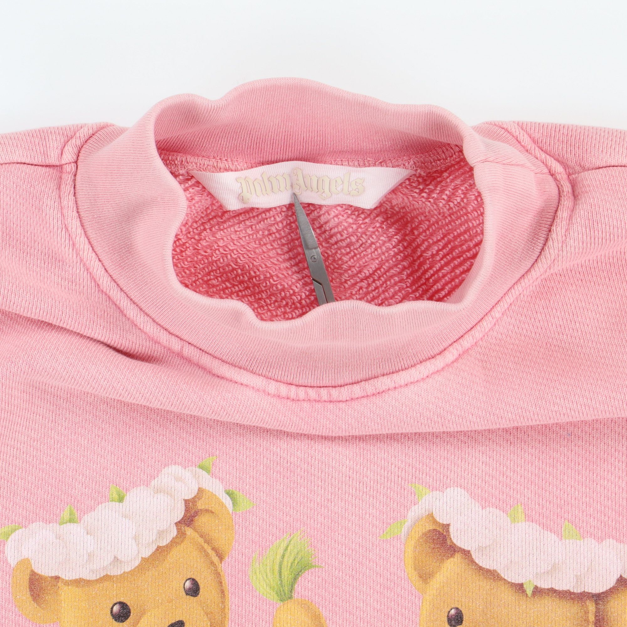 Palm Angels Pink Dancing Bears Logo Mock Neck Sweatshirt Size XL / US 12-14 / IT 48-50 - 5 Thumbnail