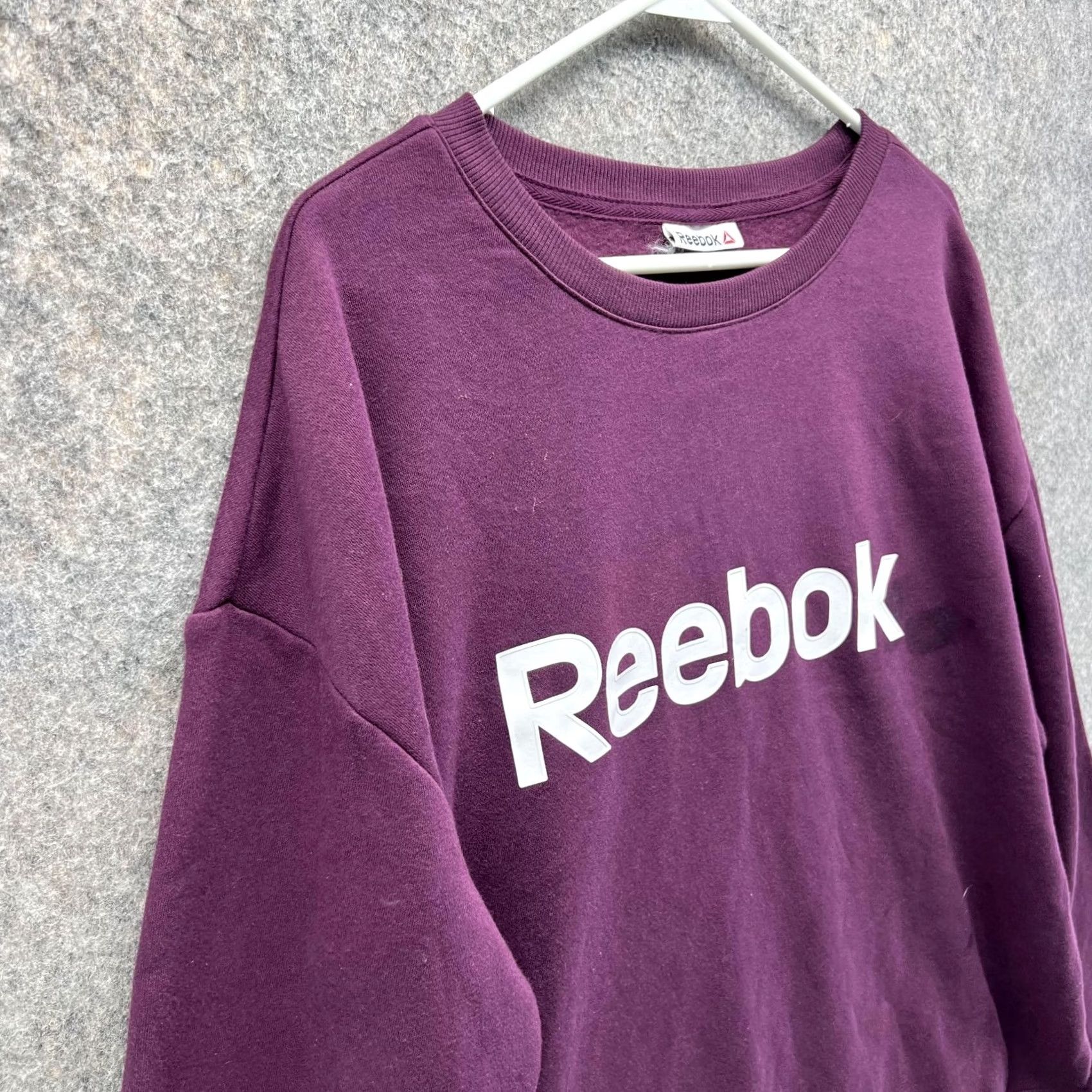Reebok Reebok Sweater Women 2XL Purple Fleece Pullover Crewneck Sweatshirt Big Size XXL / US 16-18 / IT 52-54 - 3 Thumbnail