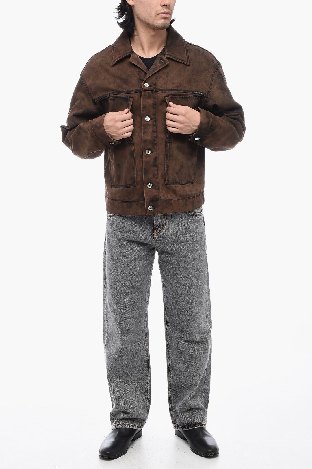 Dolce & Gabbana o1y0125 Denim Jacket in Brown Size US M / EU 48-50 / 2 - 4 Thumbnail