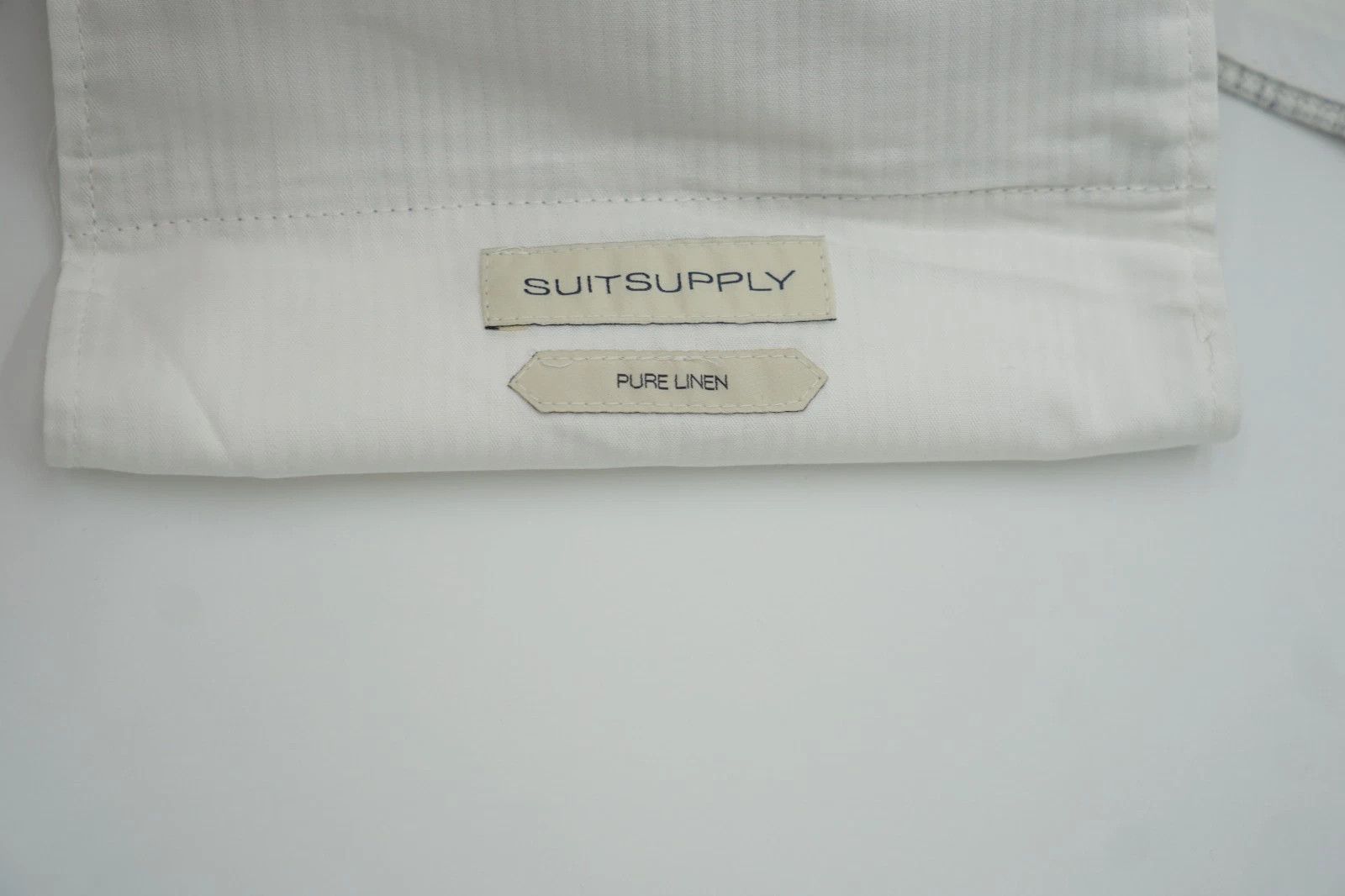 Suitsupply Men Suitsupply Pants Soho 100% Pure Linen Grey Size UK/US42 Size 42R - 4 Thumbnail
