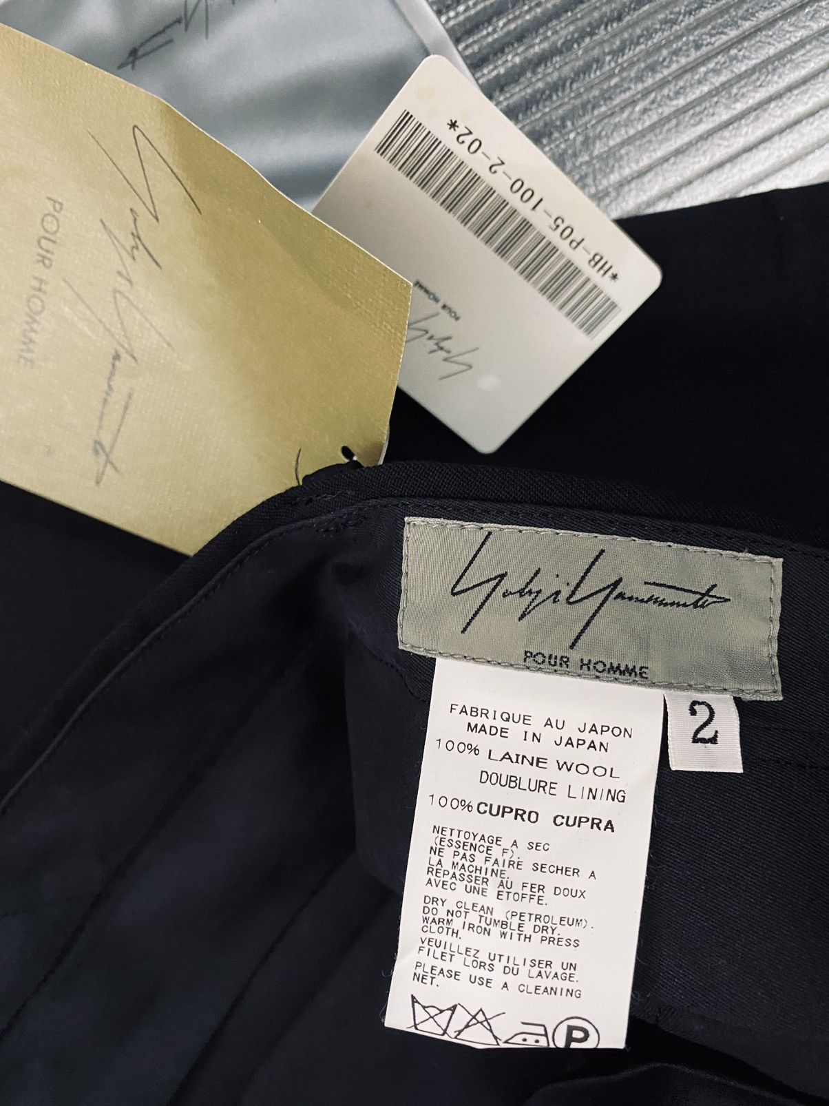 Yohji Yamamoto Yohji Yamamoto 🇯🇵 pour homme Nero wool directors slacks 2 NWT Size US 34 / EU 50 - 2 Thumbnail