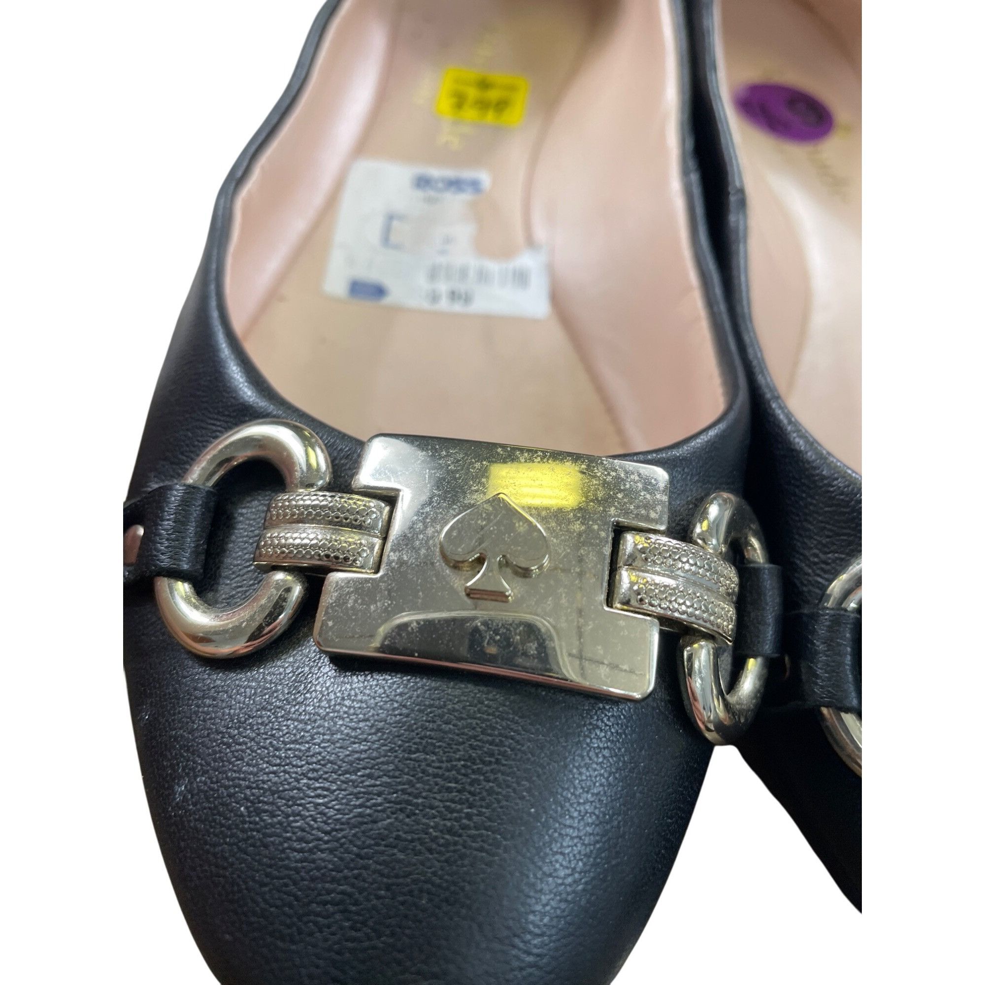 Kate Spade Kate Spade Payton Black Leather Flats Loafers Shoes Size 6.5 Size US 6.5 / IT 36.5 - 7 Thumbnail