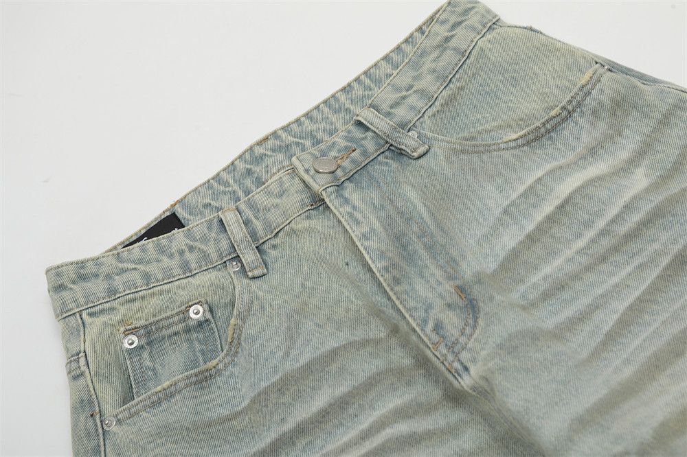 Japanese Brand × Jean Street trend hip-hop washed loose distressed scimitar jeans Size US 32 / EU 48 - 4 Thumbnail