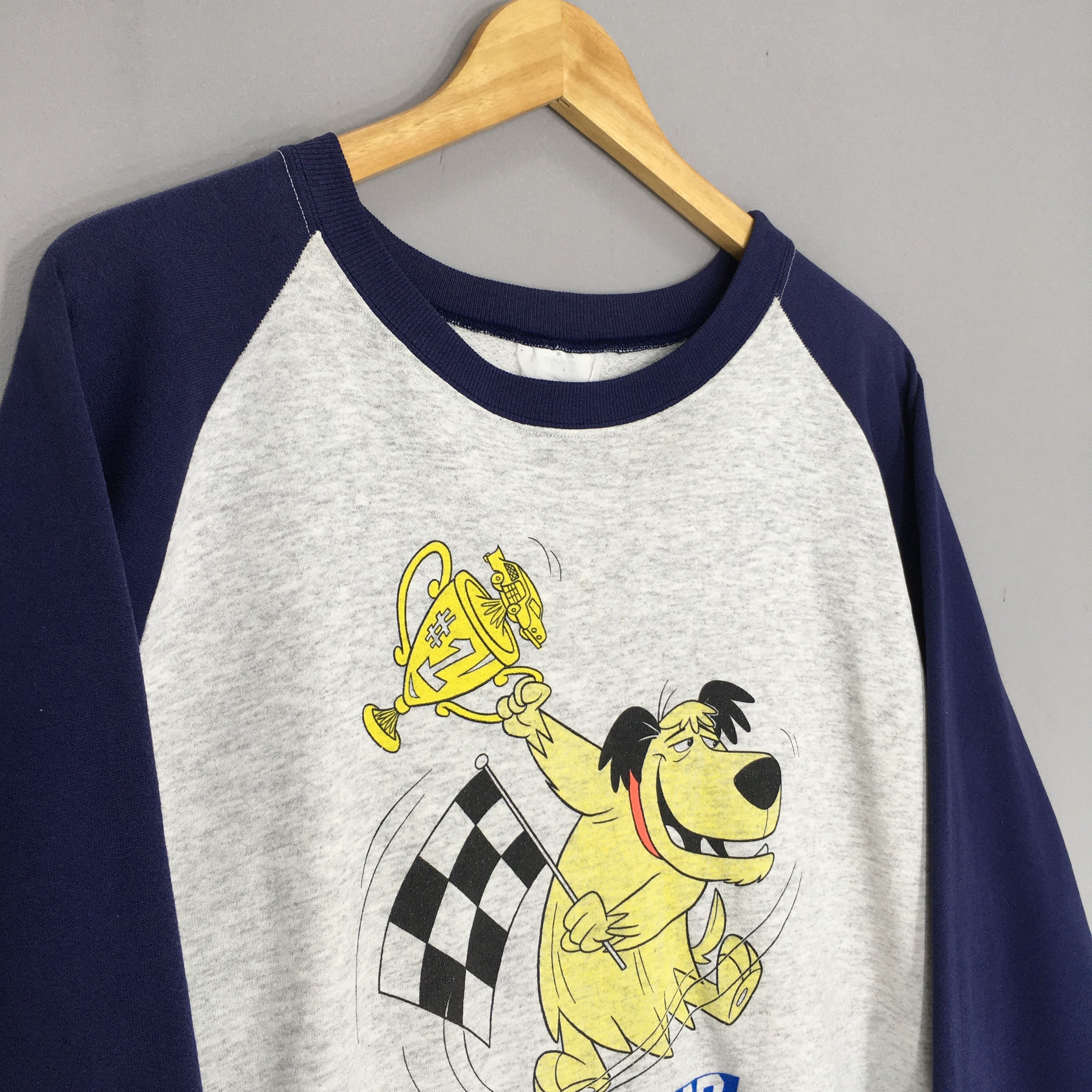 NASCAR × Vintage Vintage 90s Hanna Barbera Wacky Races Nascar Sweatshirt Size US L / EU 52-54 / 3 - 4 Thumbnail
