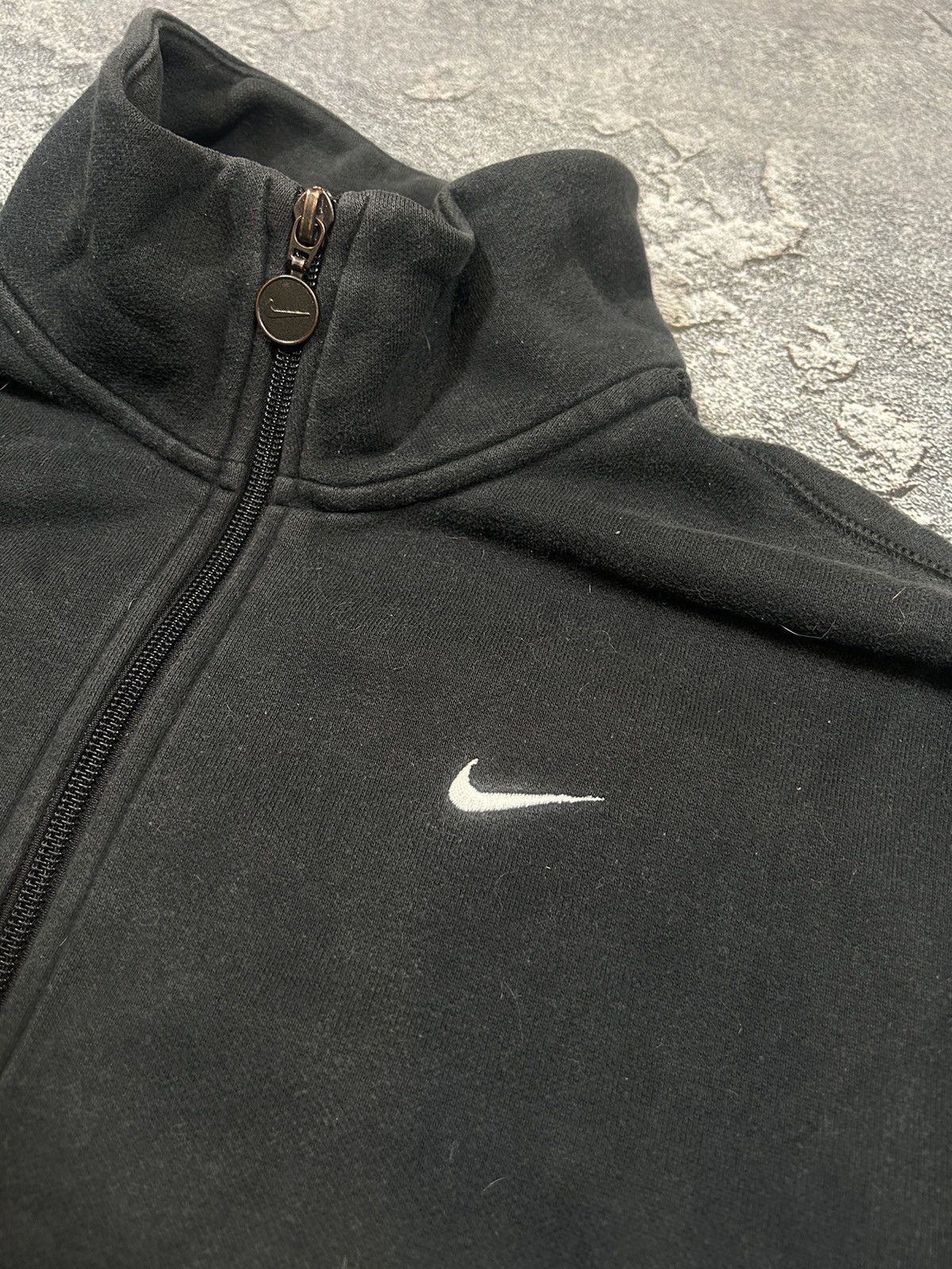 Nike × Vintage Vintage Nike Logo Zip Up Hoodie Swoosh 90s Y2K Size US XXL / EU 58 / 5 - 2 Thumbnail