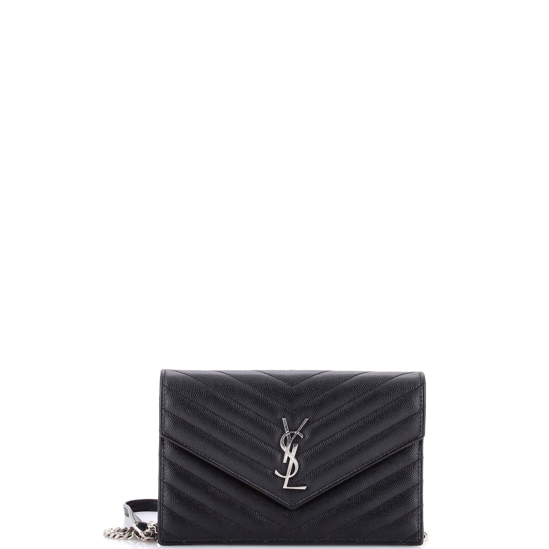 Saint Laurent Paris Classic Monogram Wallet on Chain Size ONE SIZE - 1 Thumbnail