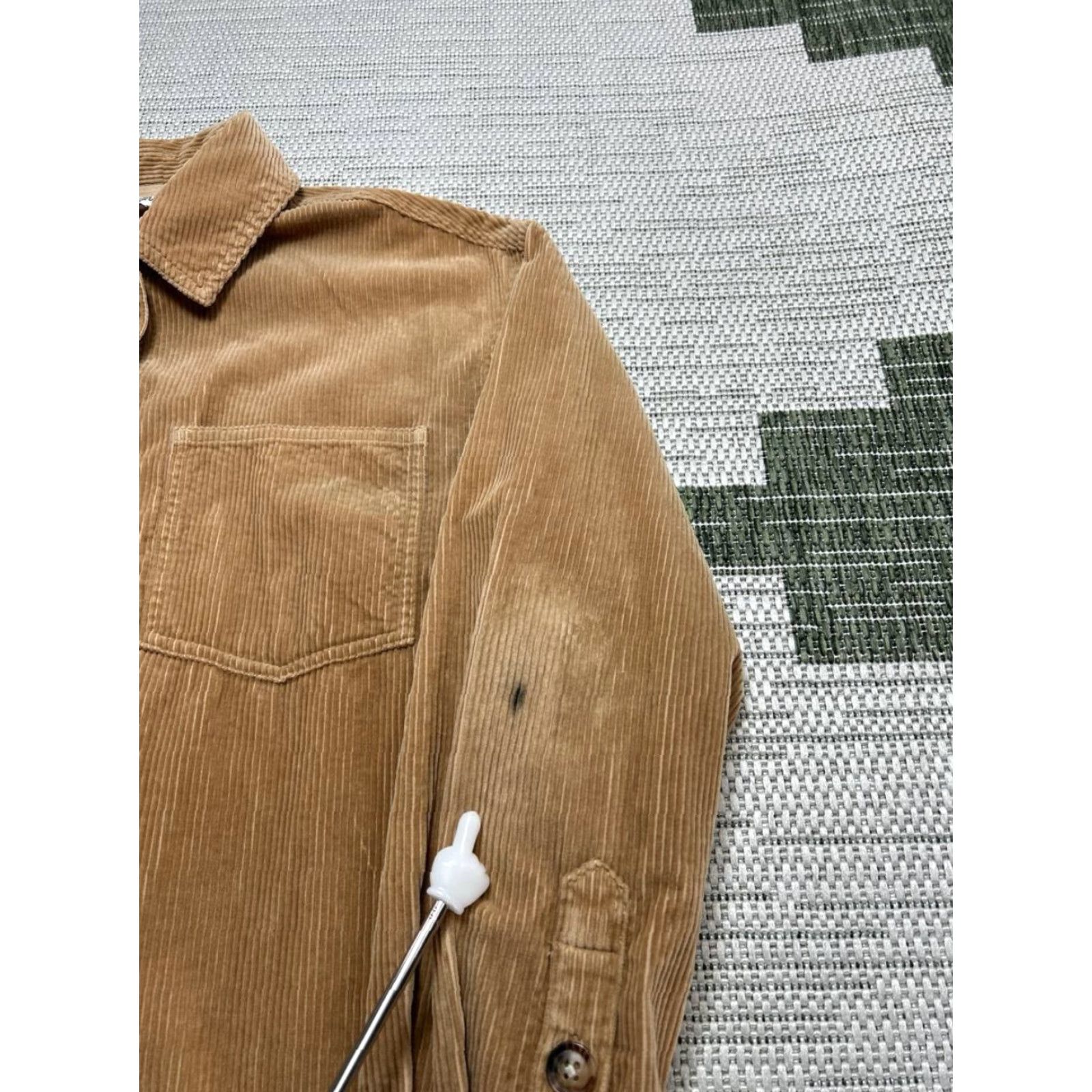 Madewell Madewell Shirt Womens Small Brown Cotton Corduroy Button Up Size S / US 4 / IT 40 - 6 Thumbnail