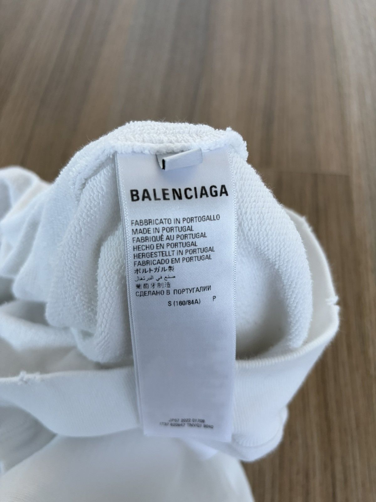 Balenciaga Balenciaga BB Logo Hoodie White Small Distressed Paris Rare Size US S / EU 44-46 / 1 - 4 Thumbnail