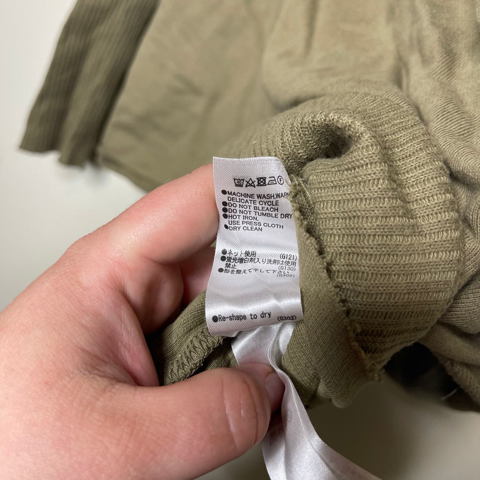 MOUSSY Moussy Layered Crew Neck Distressed Pullover Olive Green Size ONE SIZE - 7 Thumbnail