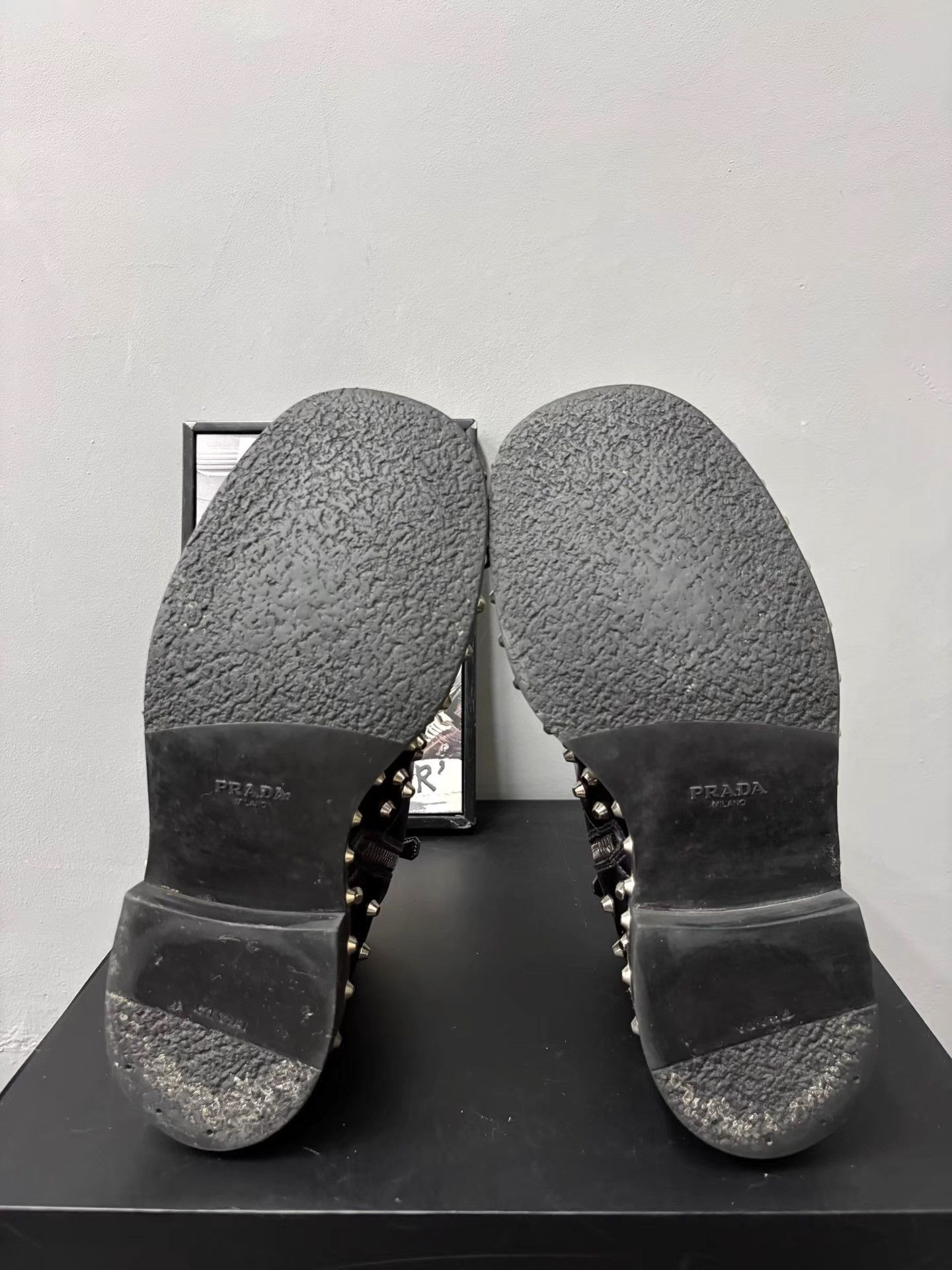 Prada Prada 19FW Frankenstein Studded Derby Chelsea Boots K34 Size US 8 / EU 41 - 8 Thumbnail