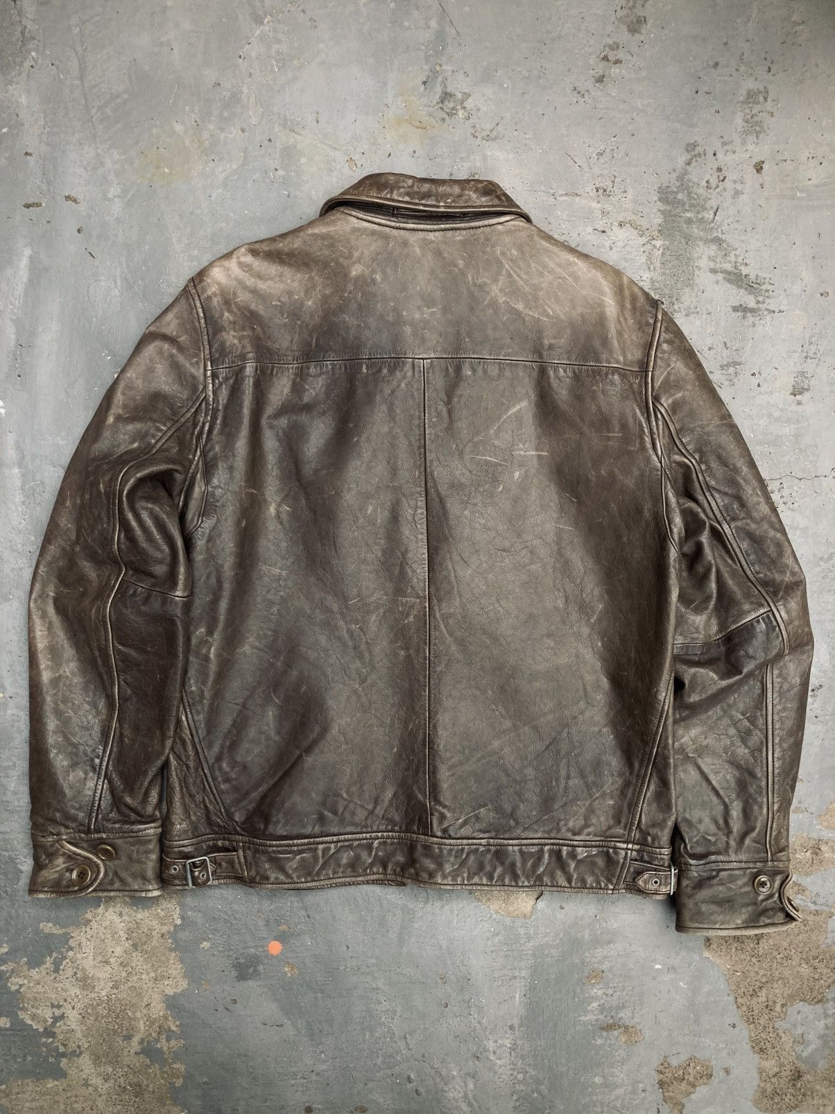 Banana Republic Vintage Banana Republic Leather Flight Jacket Size US S / EU 44-46 / 1 - 10 Thumbnail