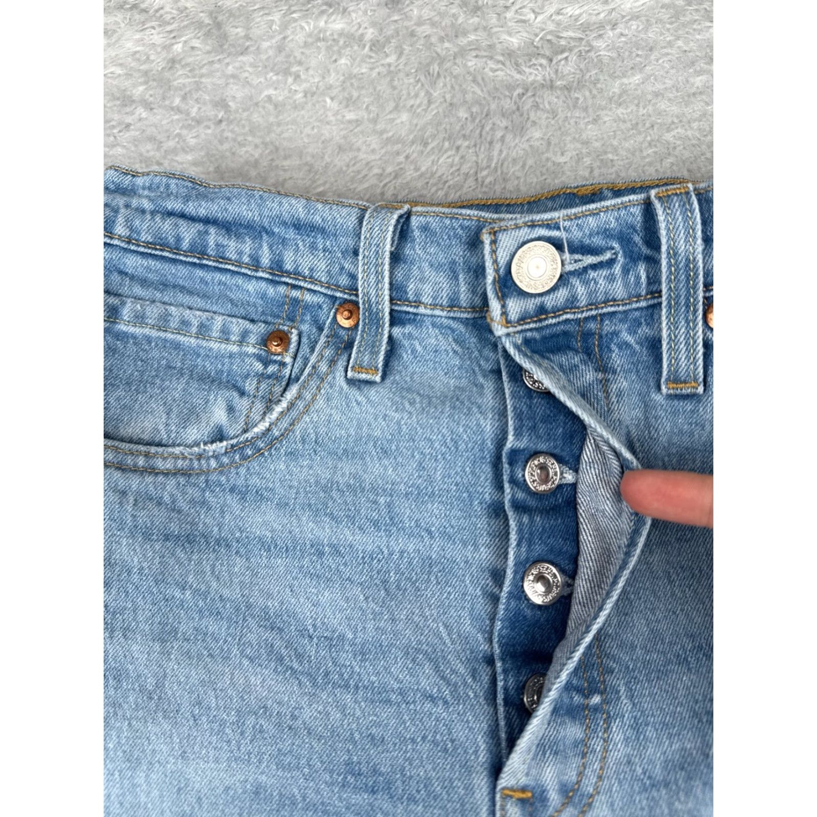 Levi's Levi's 501 Jeans Womens Size 30 Blue Denim Skinny High Rise Cotton Bestseller EU45 Size 30" / US 8 / IT 44 - 5 Thumbnail