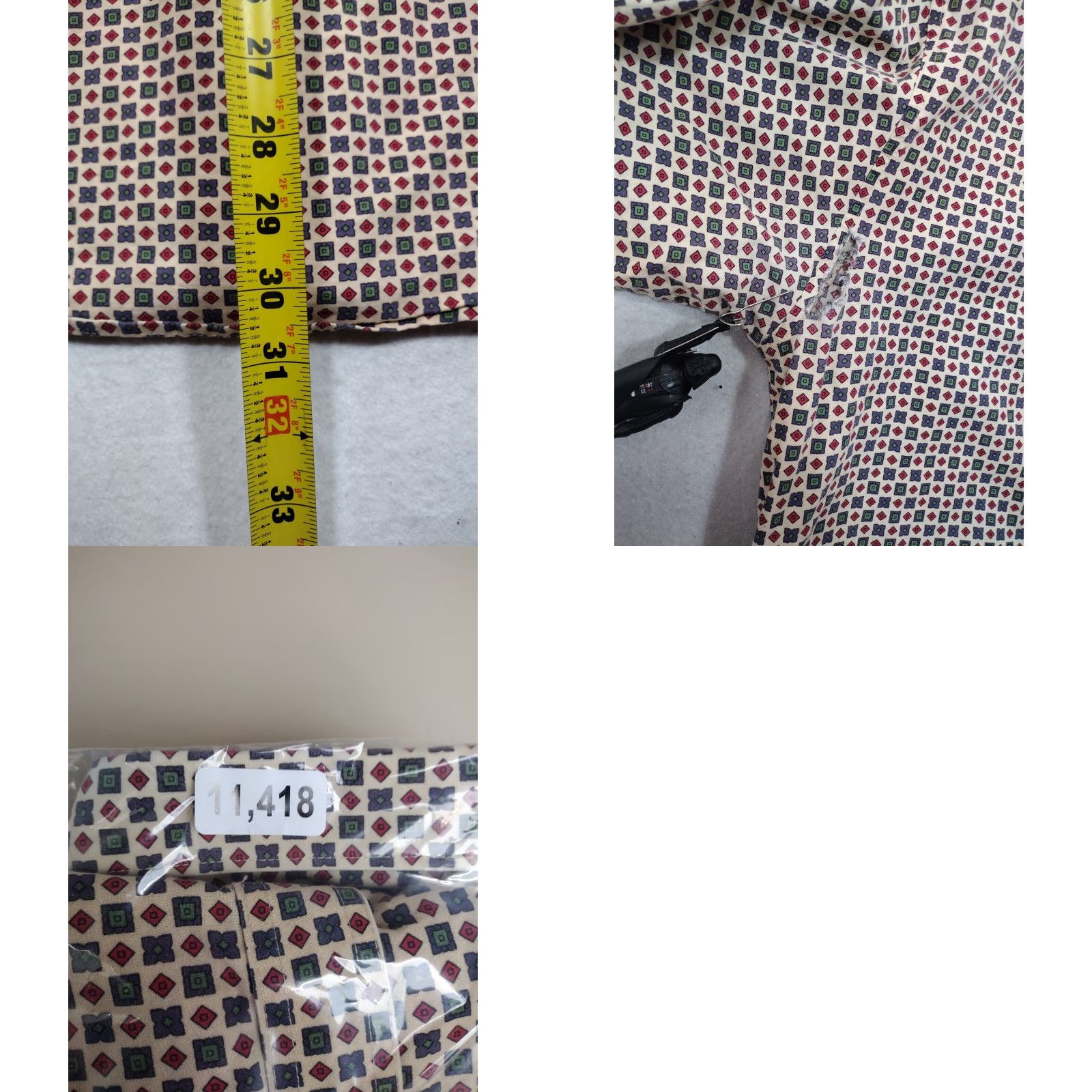 Wrangler WRANGLER Button Up Geometric Shirt Mens XL Long Sleeve Collared Casual Multicolor Western Size US XL / EU 56 / 4 - 8 Thumbnail