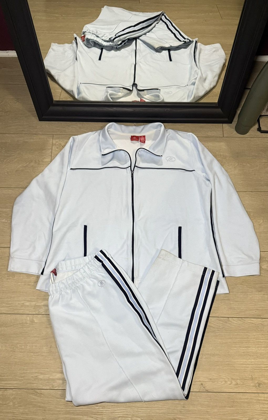 Mossimo Vintage 1990s Women’s Embroidered Mossimo Logo Striped Track Size XXL / US 16-18 / IT 52-54 - 1 Thumbnail
