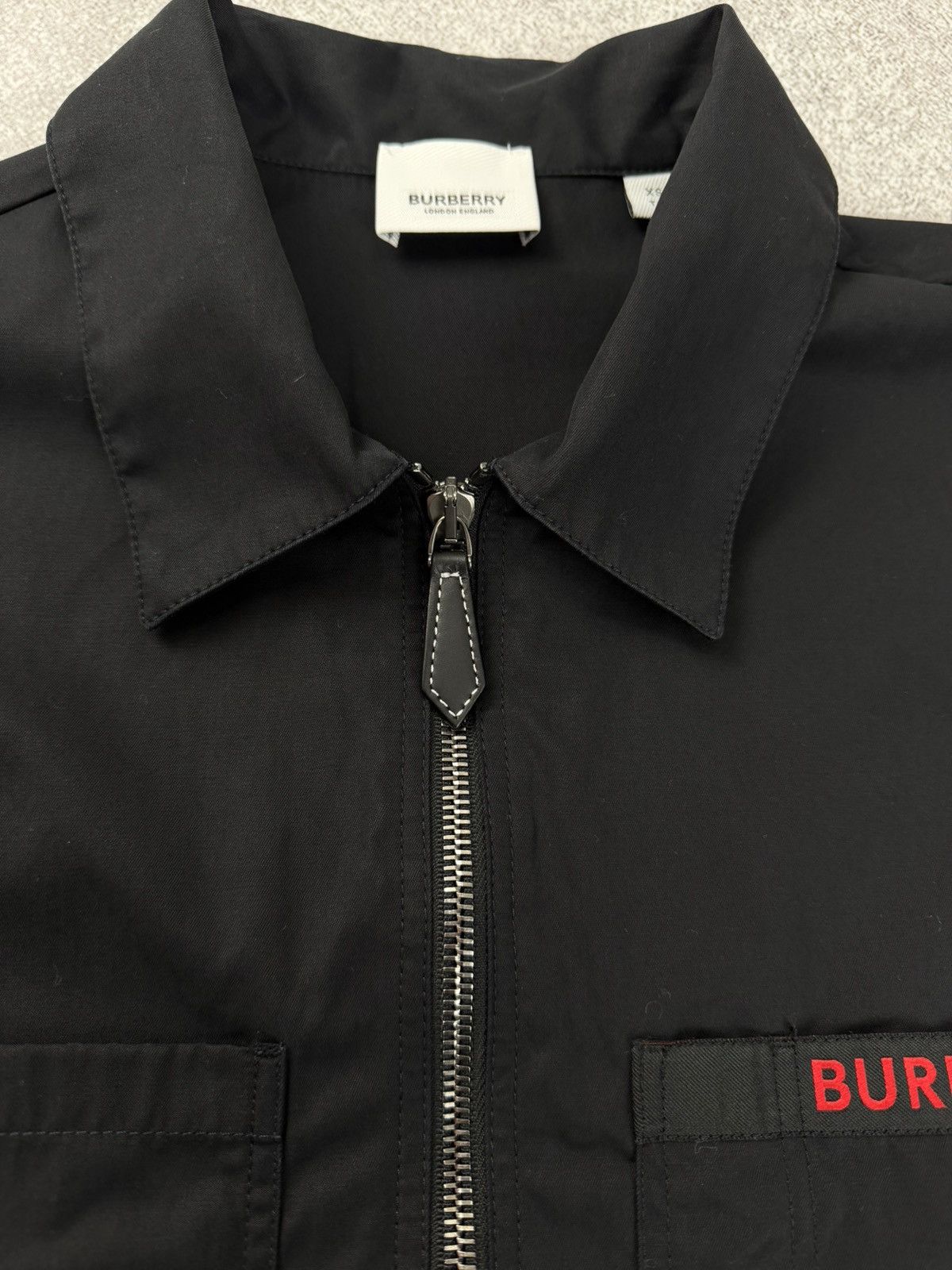 Burberry Burberry Half Zip Logo Tape Shirt Black Size US XS / EU 42 / 0 - 6 Thumbnail