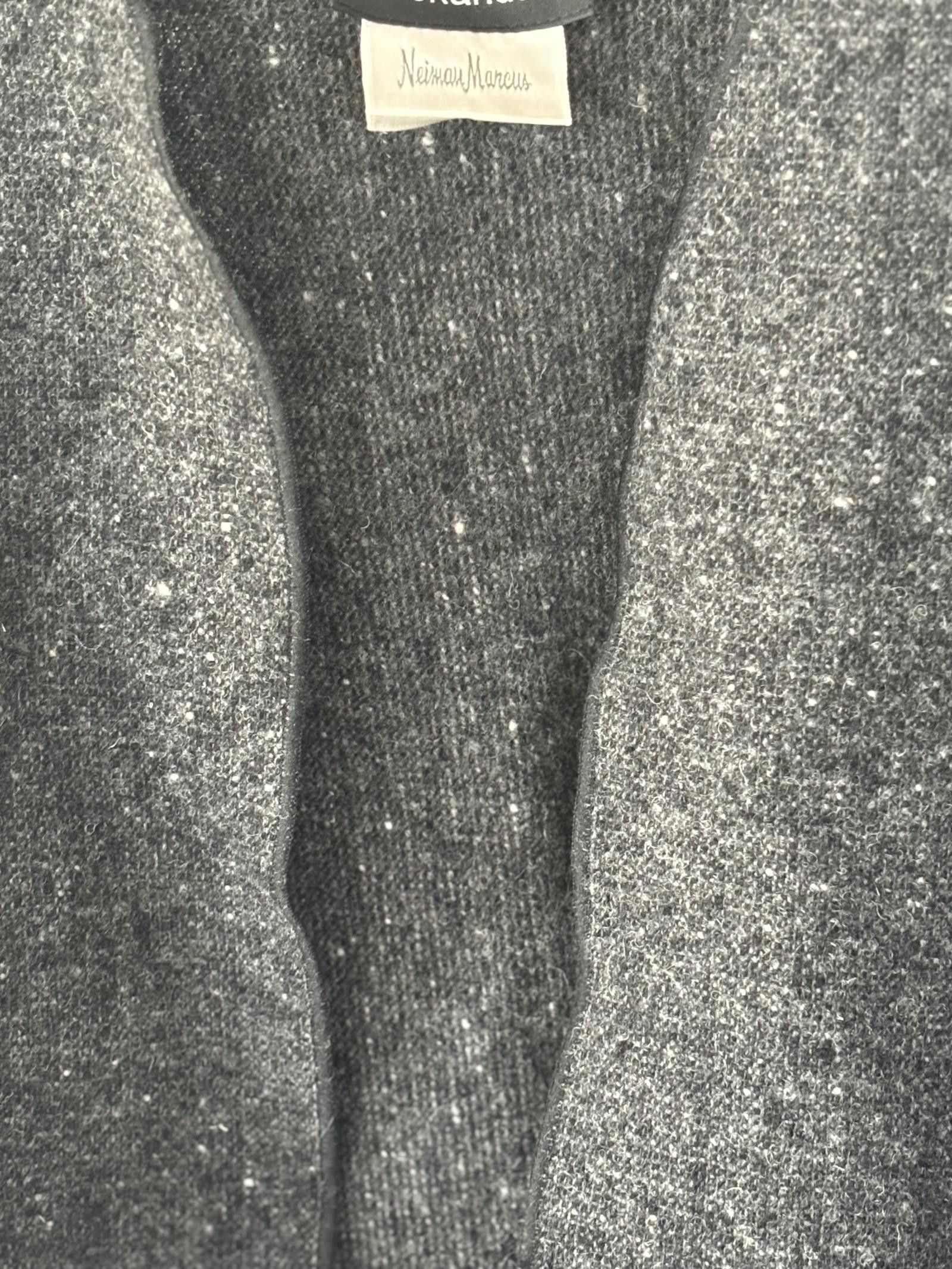 Designer Eskandar Neiman Marcus Wool Gray Vest One Size Open Front Size US M / EU 48-50 / 2 - 4 Thumbnail
