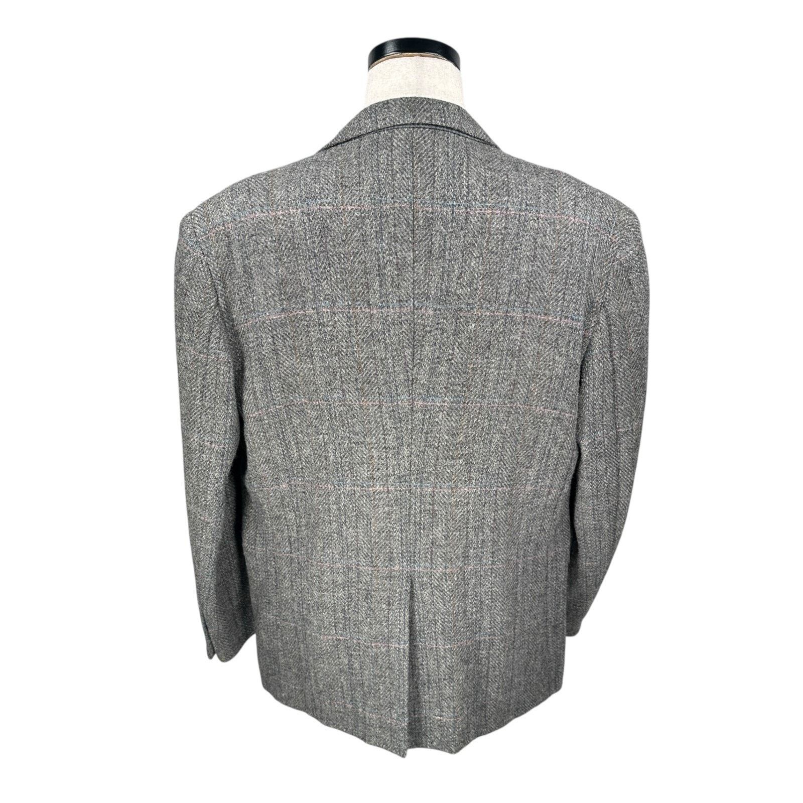 Other Oakton Sport Coat Men’s 46R Gray Wool Lapel Blazer Jacket Size 46R - 5 Thumbnail
