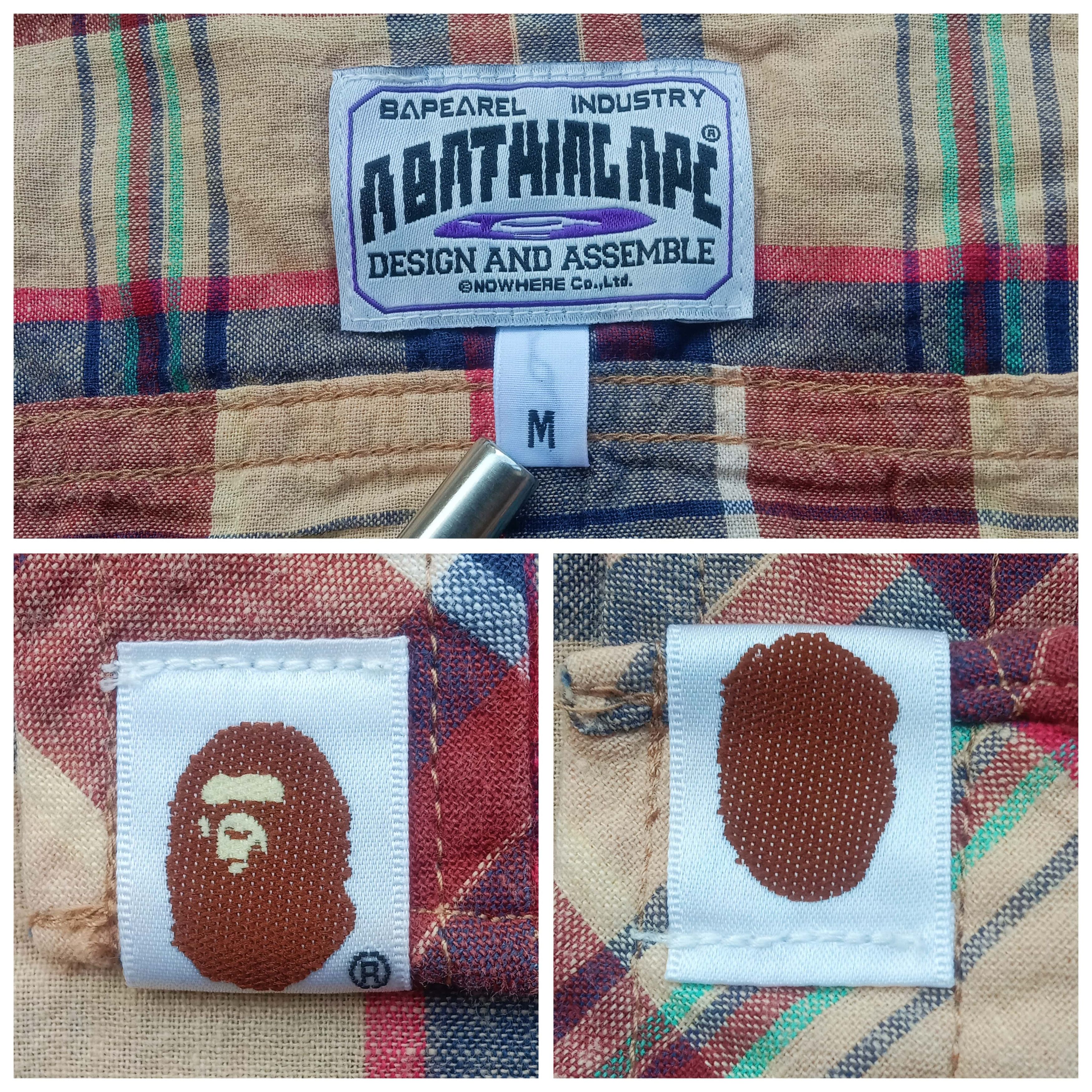 Bape Madras Check S/S Work Shirt Parka (2012) Size US M / EU 48-50 / 2 - 7 Thumbnail