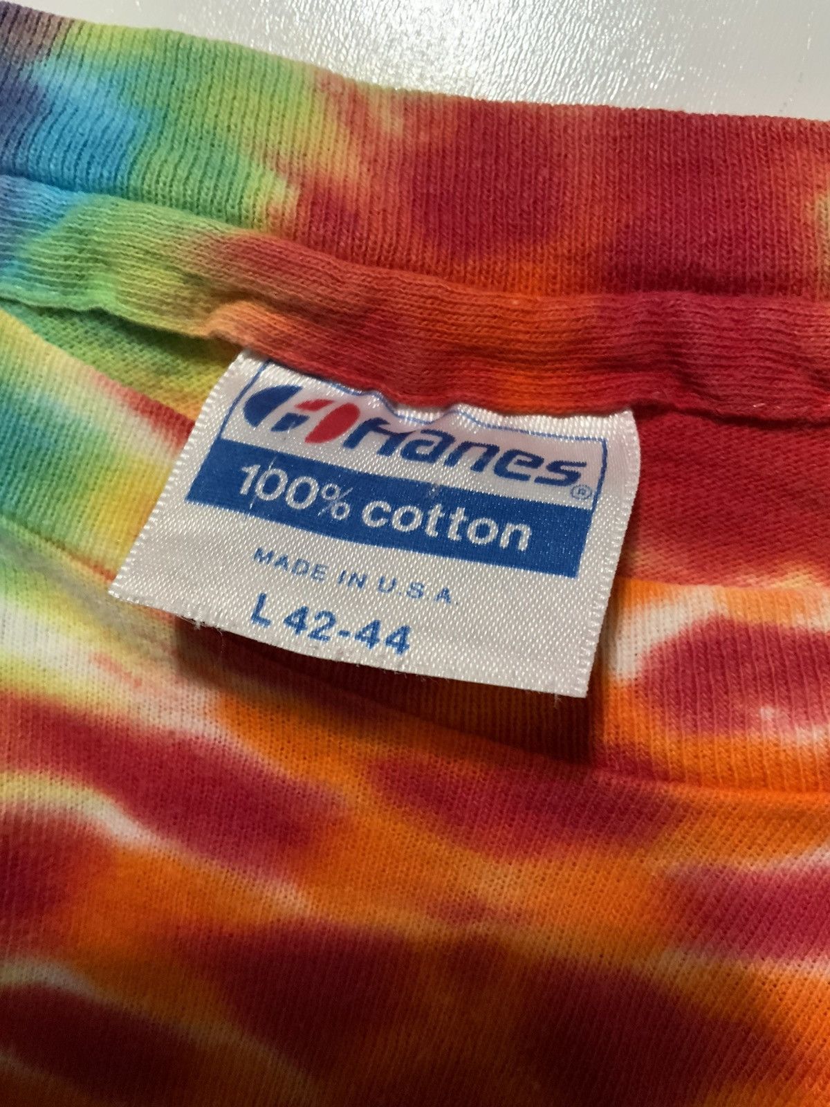 Vintage Vintage 80s Tie Dye Psychedelic Single Stitch S/S T-Shirt Size US L / EU 52-54 / 3 - 5 Thumbnail