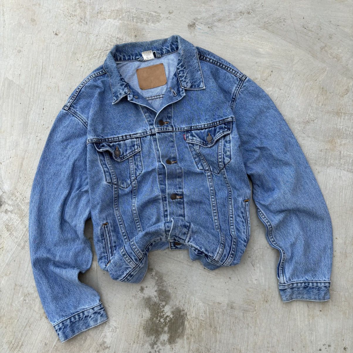 Levi's Vintage Clothing Vintage 00s Levis Denim Trucker Size US XL / EU 56 / 4 - 1 Thumbnail