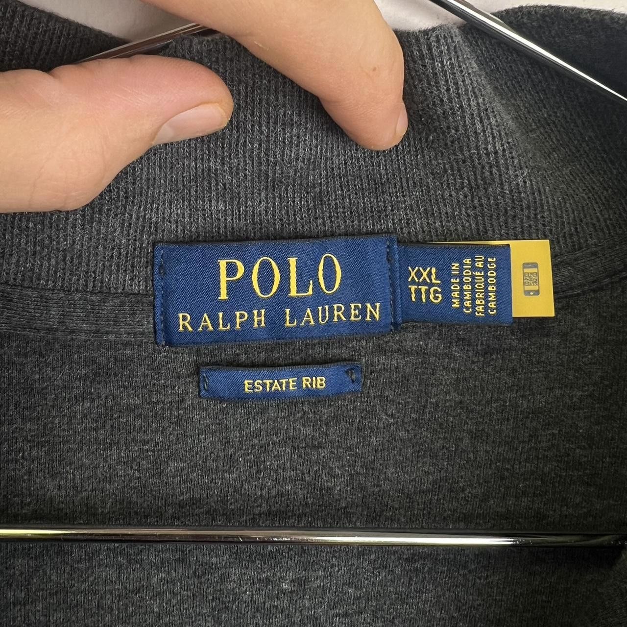 Polo Ralph Lauren Polo Ralph Lauren Zip-Up Sweatshirt – Estate Rib – Gray XXL Size US XXL / EU 58 / 5 - 4 Thumbnail