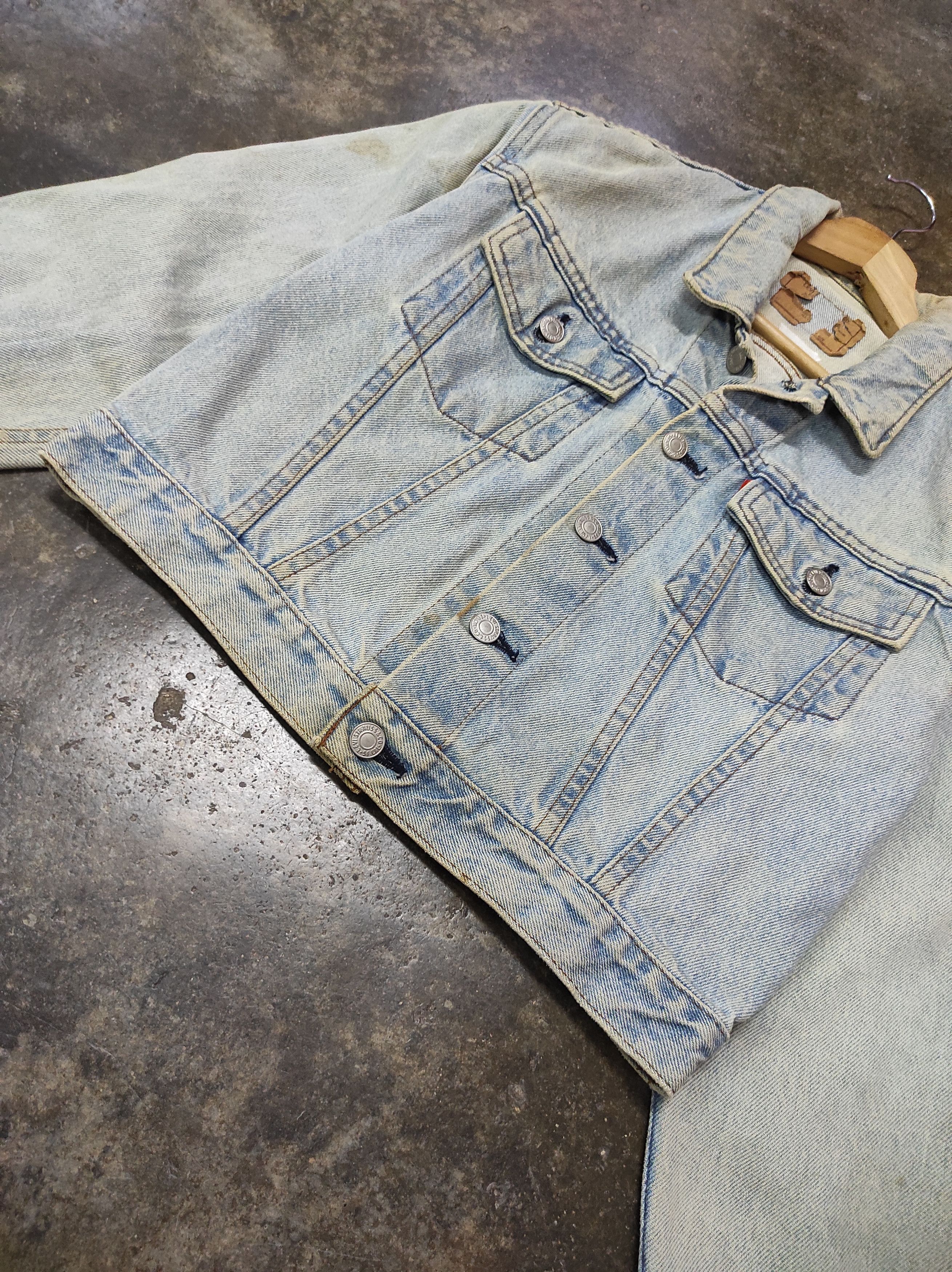 Levi's × Levi's Vintage Clothing × Vintage LEVIS ORANGE TAGS DENIM TRUCKER JACKET Size US M / EU 48-50 / 2 - 3 Thumbnail