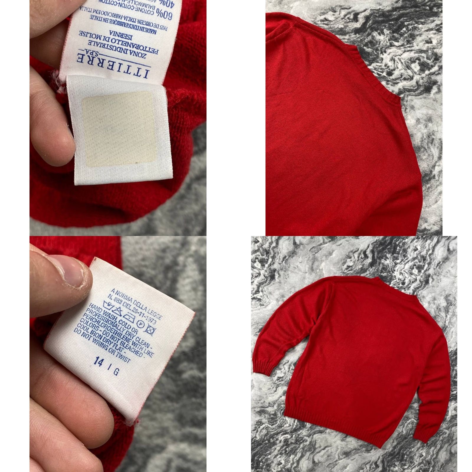 Versace VINTAGE Versace Jeans Couture Medusa Knit Sweater Men XL Red 90s Logo Pullover Knit Wool Sweater Mens Size US XL / EU 56 / 4 - 9 Thumbnail