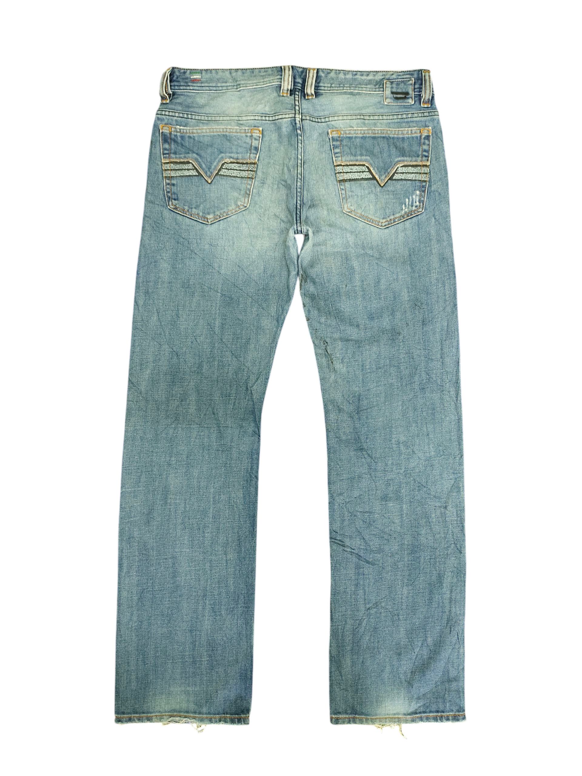 Diesel Vintage Y2k Diesel Viker Clawmark Distress Denim Jeans Size US 34 / EU 50 - 8 Thumbnail