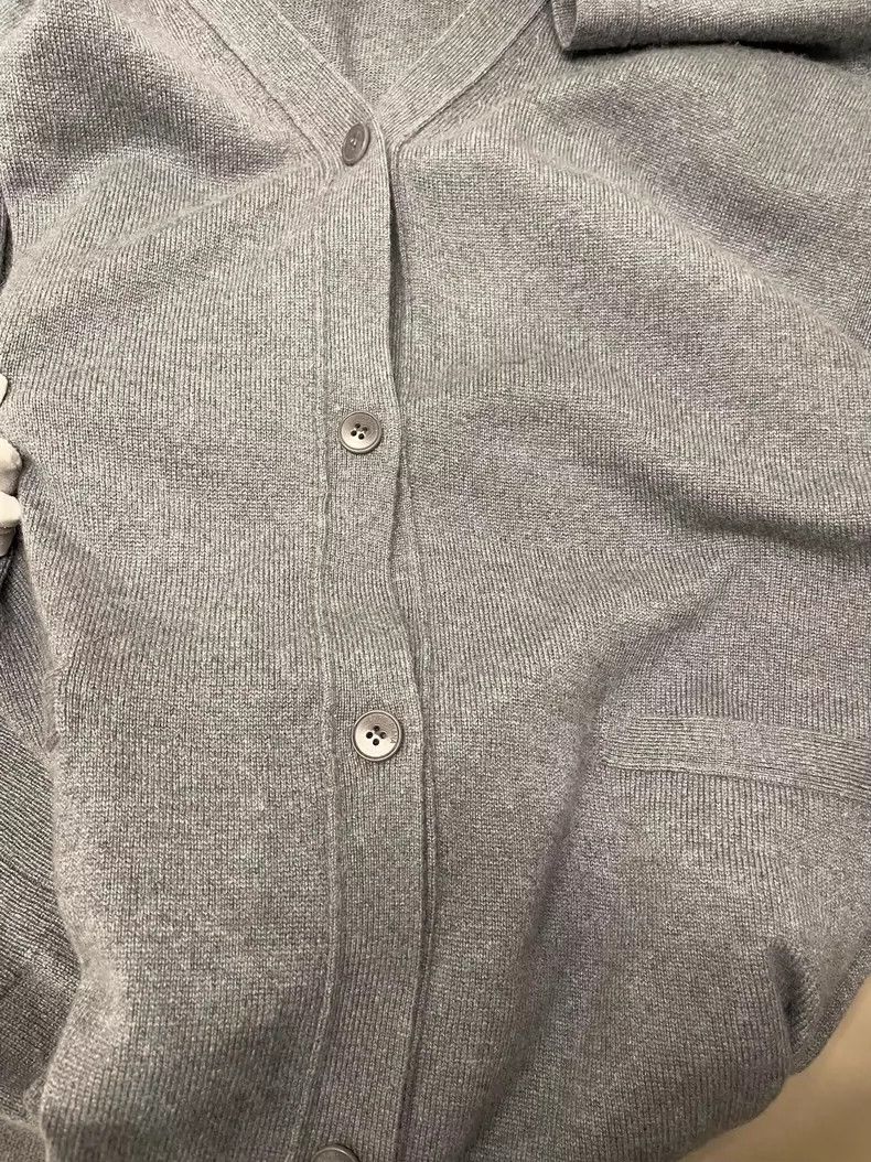 Loro Piana LORO PIANA Grayish blue goat cashmere sweater Size S / US 4 / IT 40 - 3 Thumbnail